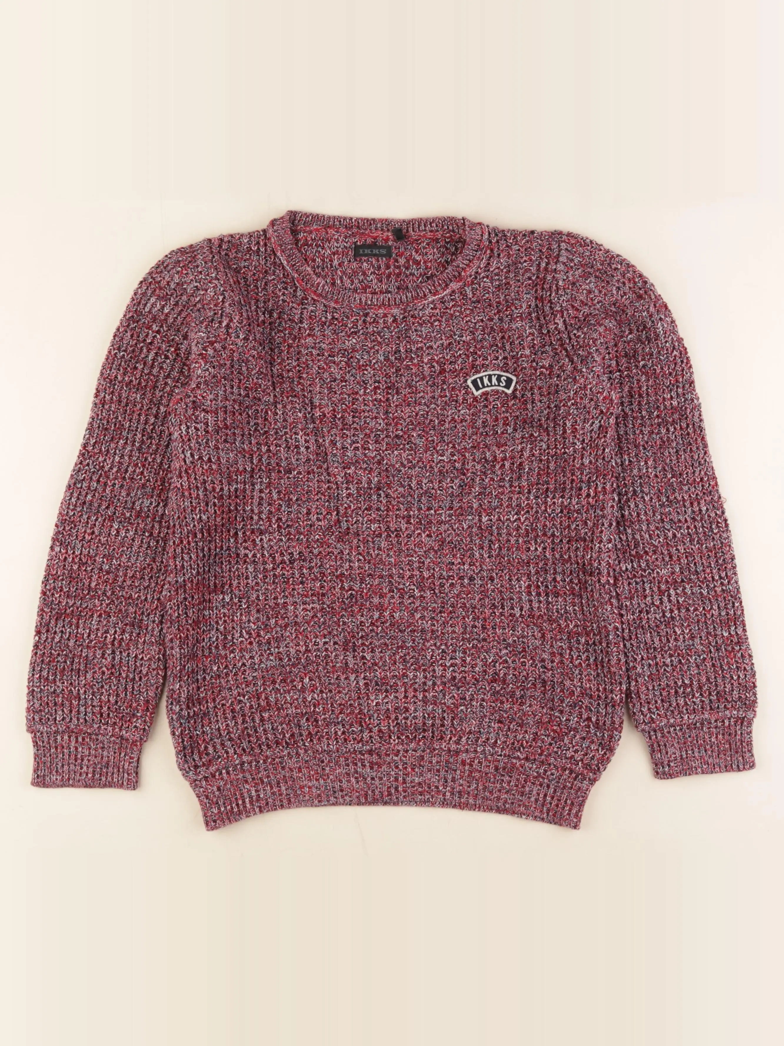 IKKS - pull bleu, rouge - 12 ans