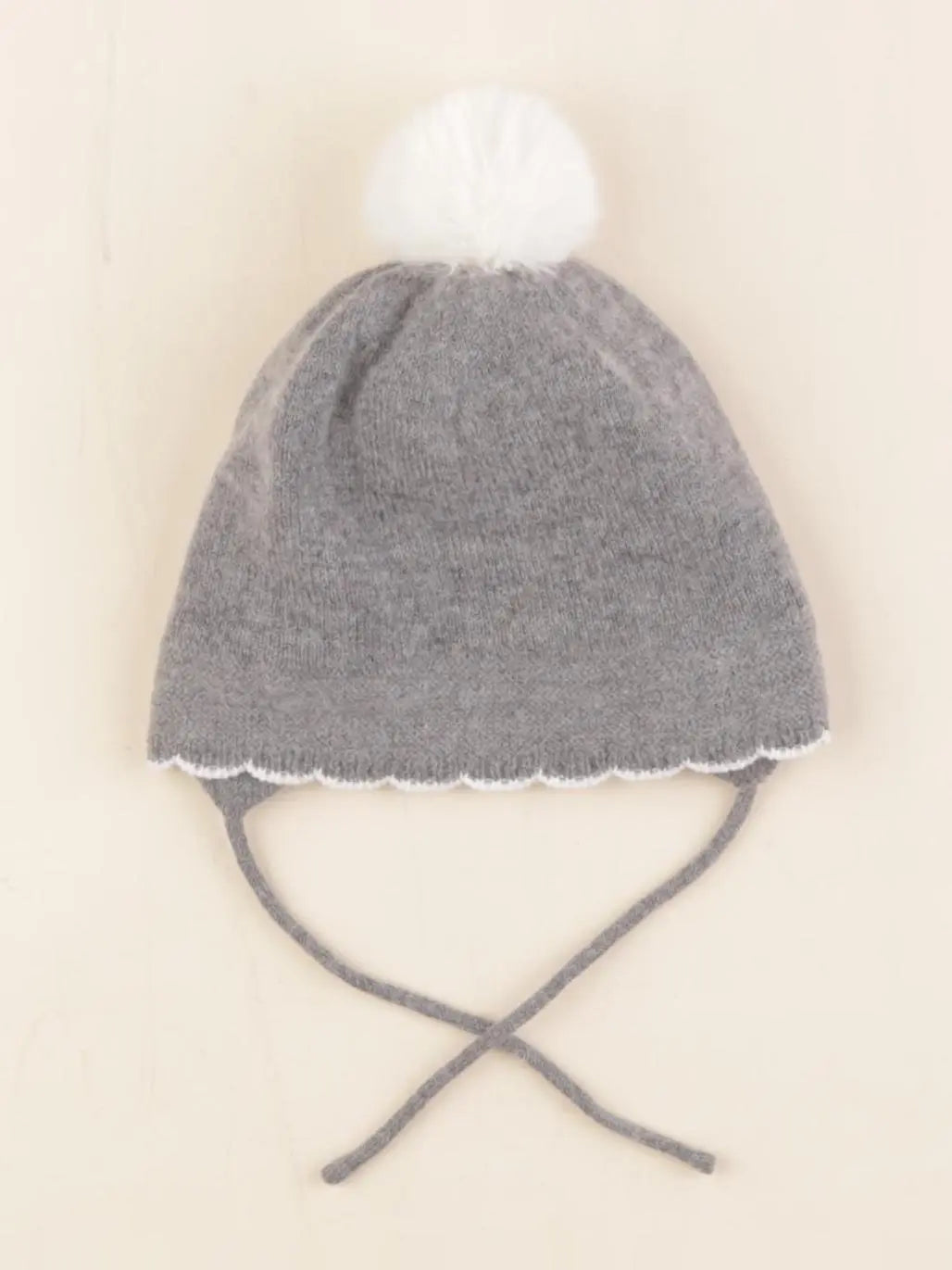 Jacadi - bonnet gris, blanc - 1 mois