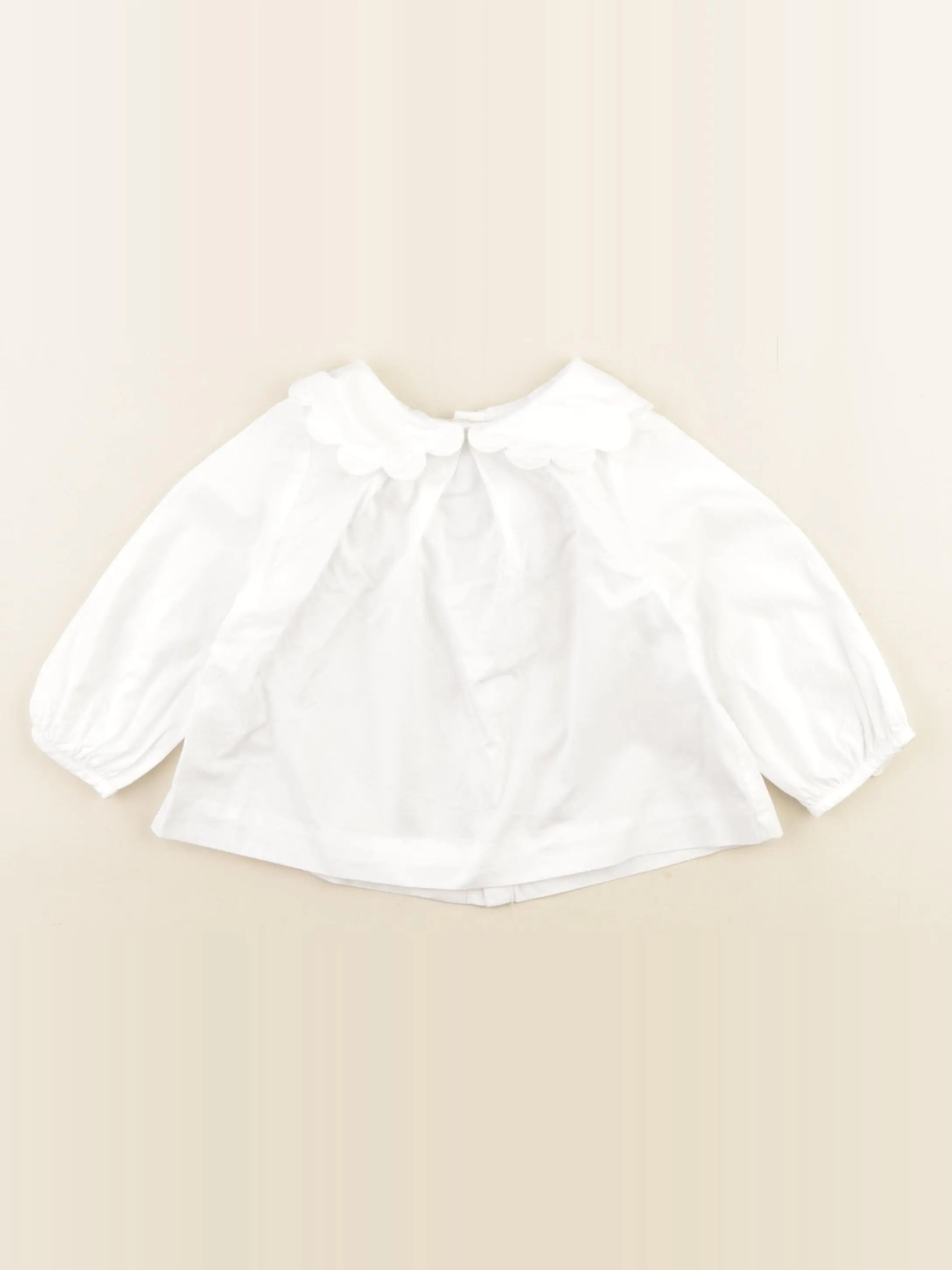 Jacadi - blouse blanc - 12 mois