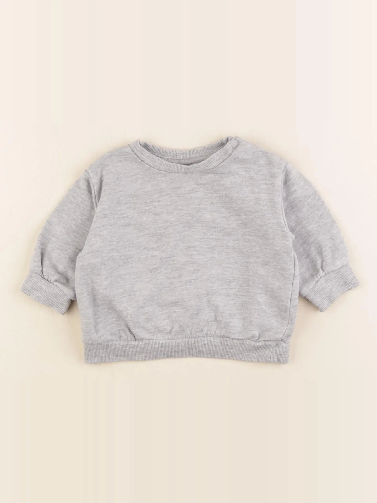 H&M - sweat gris - 2/4 mois