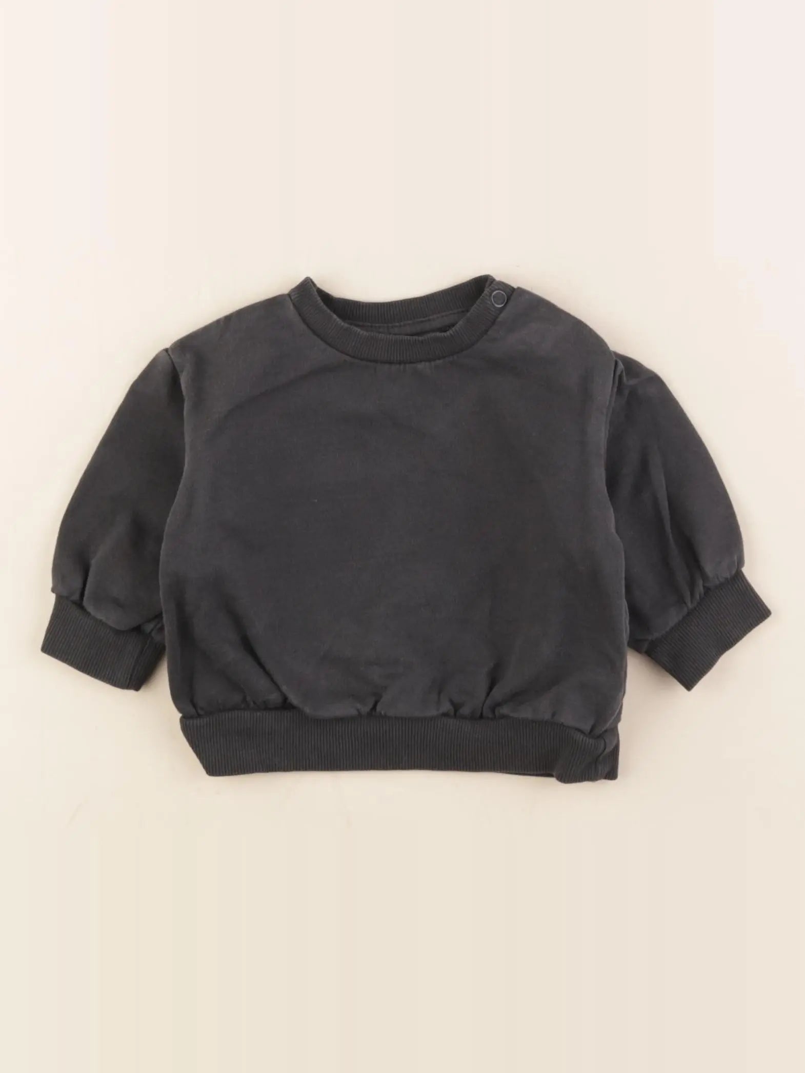 H&M - sweat gris - 2/4 mois