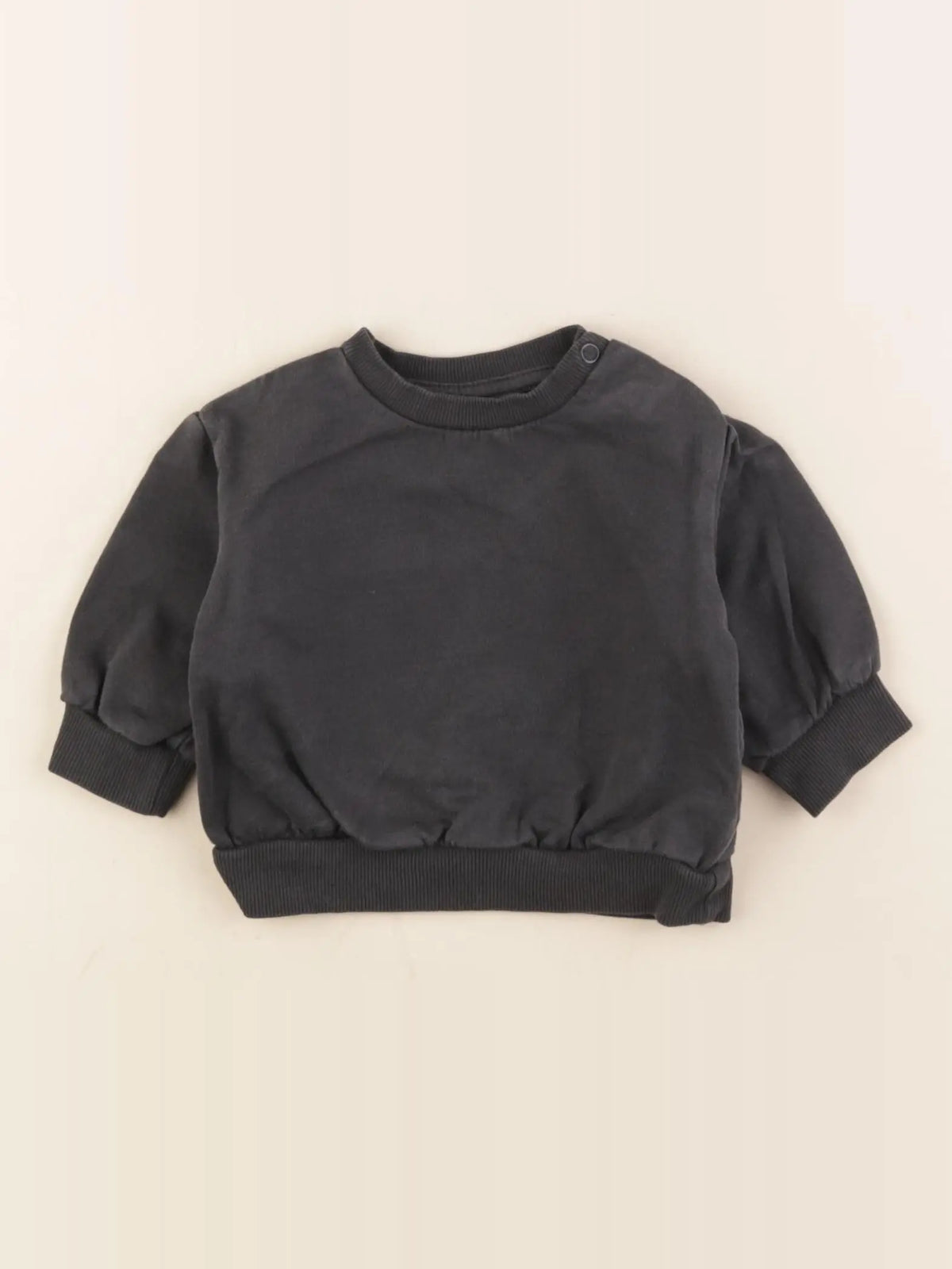 H&M - sweat gris - 2/4 mois