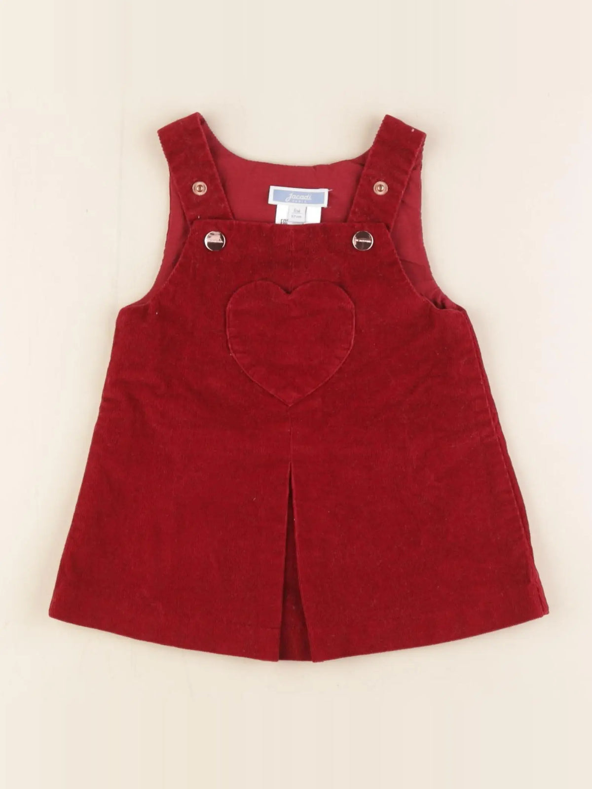 Jacadi - robe rouge - 6 mois