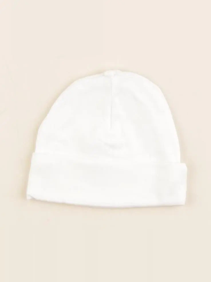 H&M - bonnet blanc - 1/2 mois