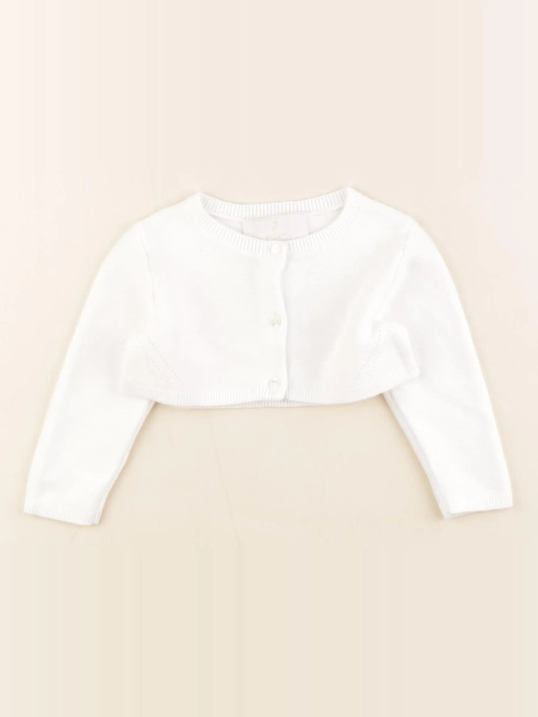Jacadi - gilet blanc - 12 mois