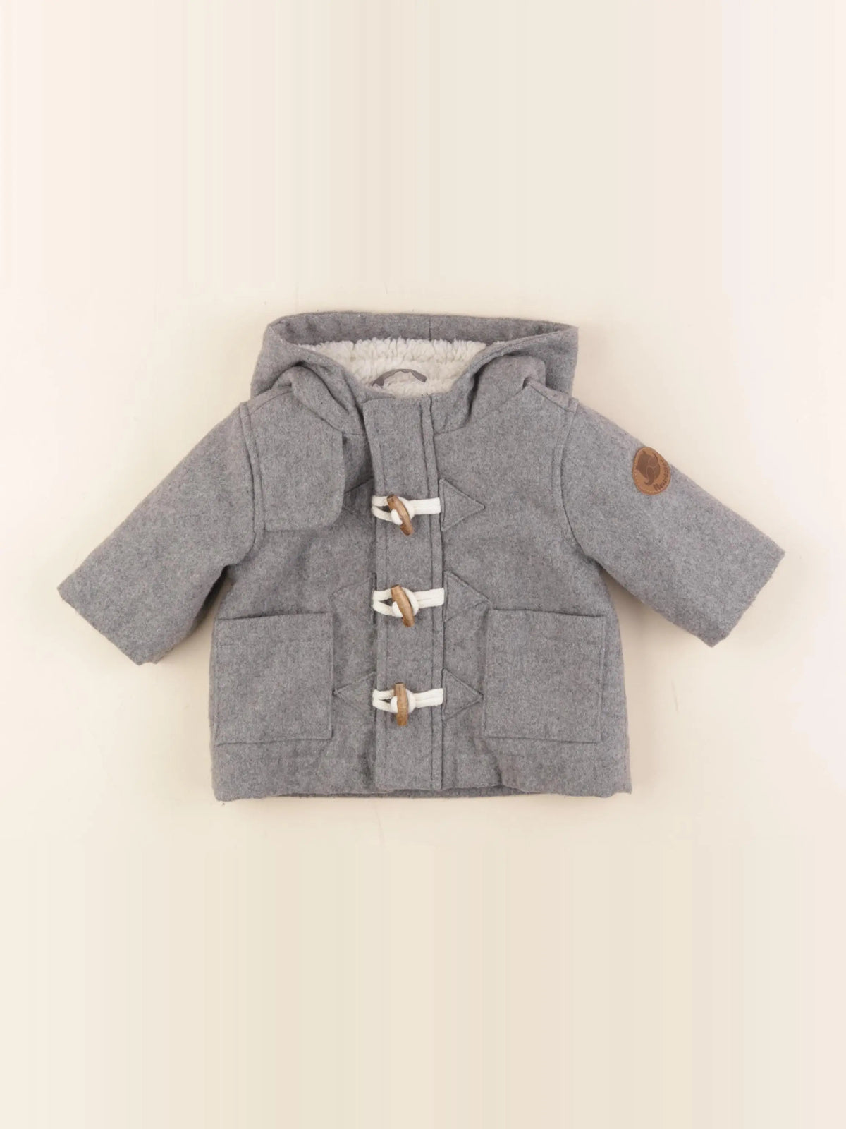 Vertbaudet - manteau gris - 3 mois