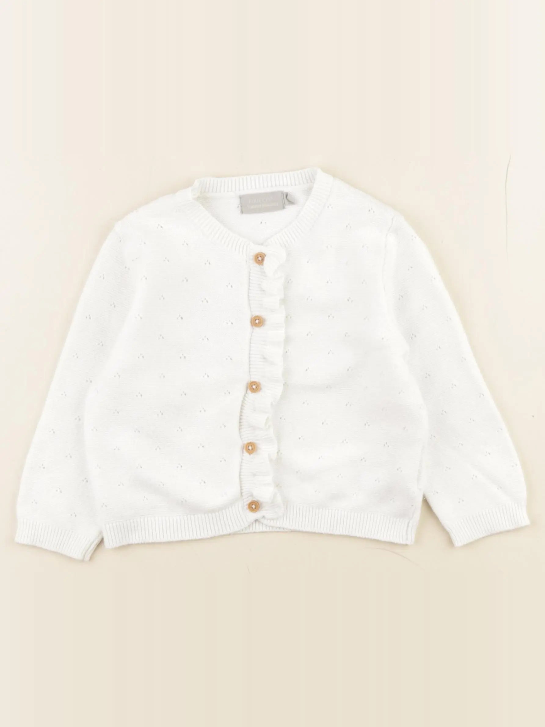 Boutchou - gilet blanc - 18 mois