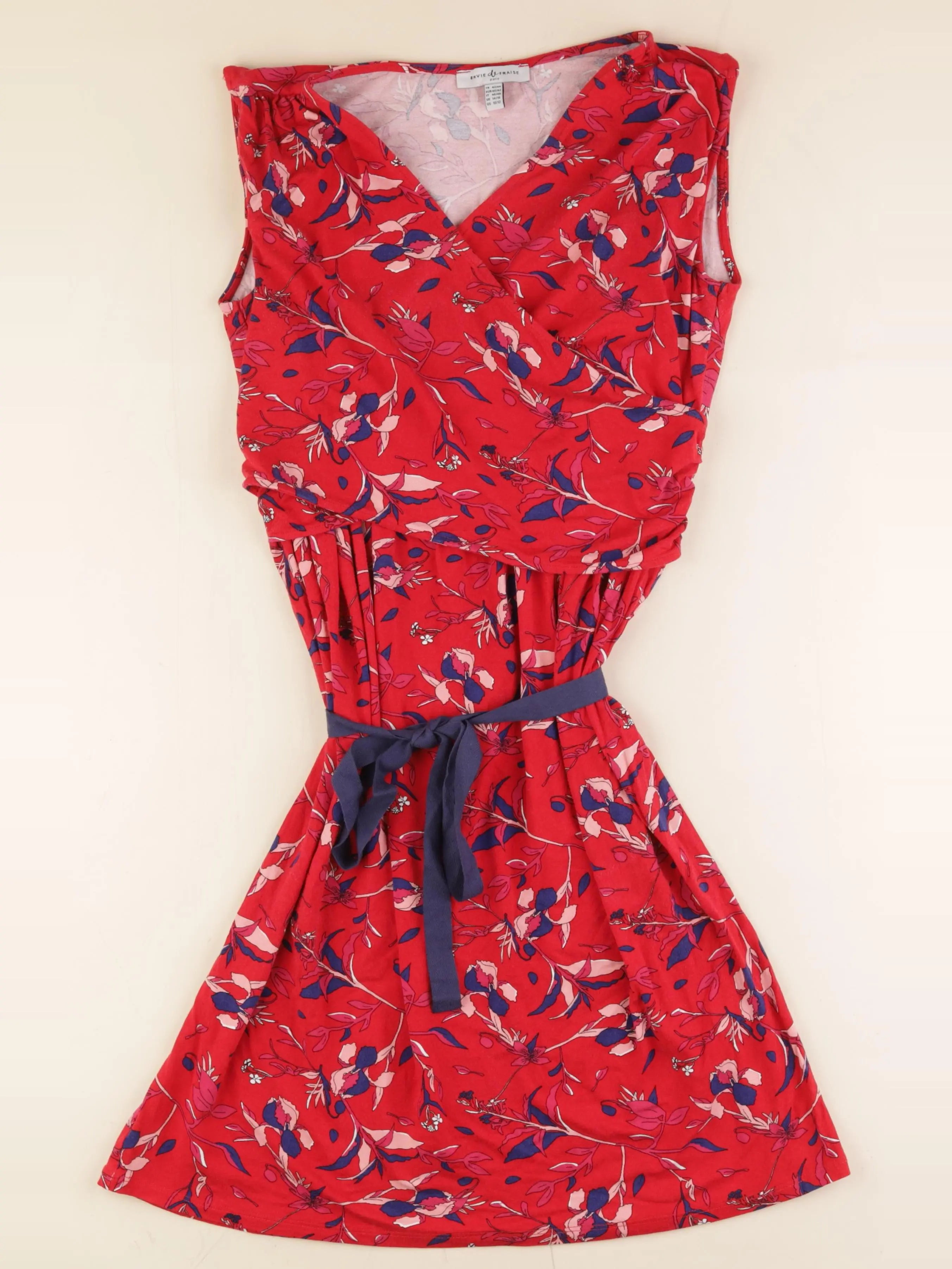 Envie de fraise - robe grossesse rouge - 42 à 44