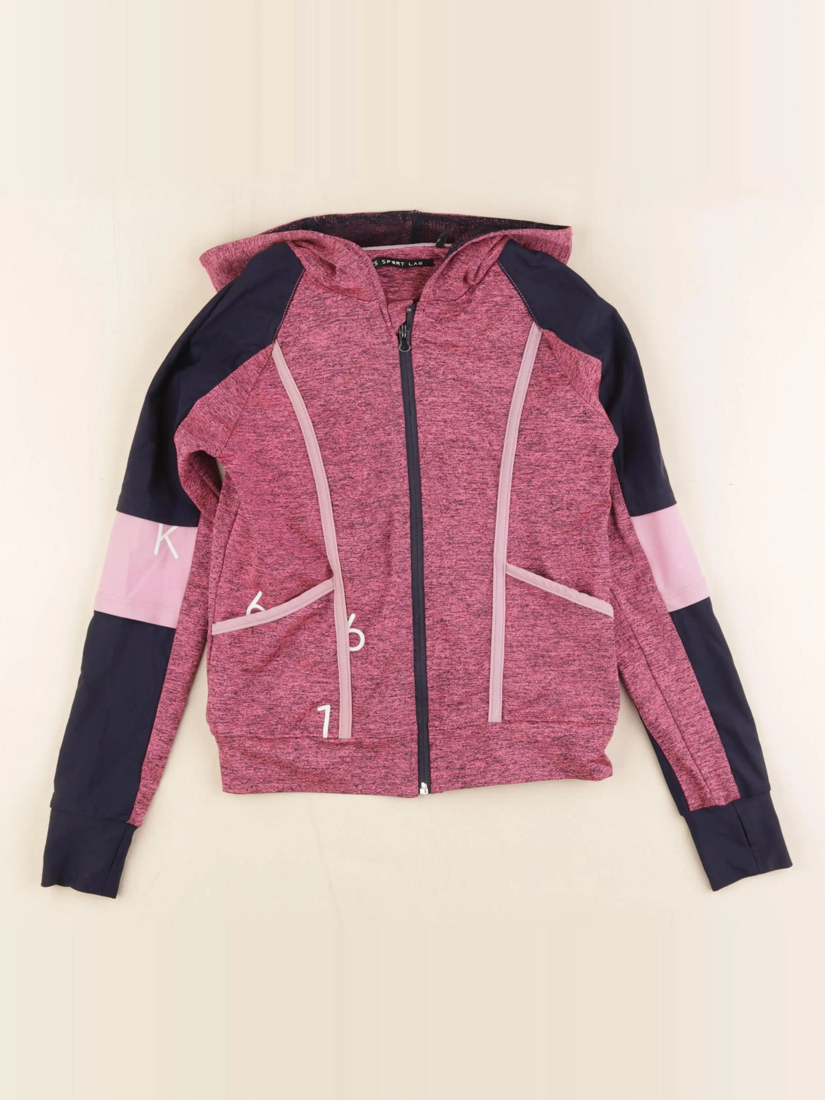 IKKS - sweat rose - 8 ans