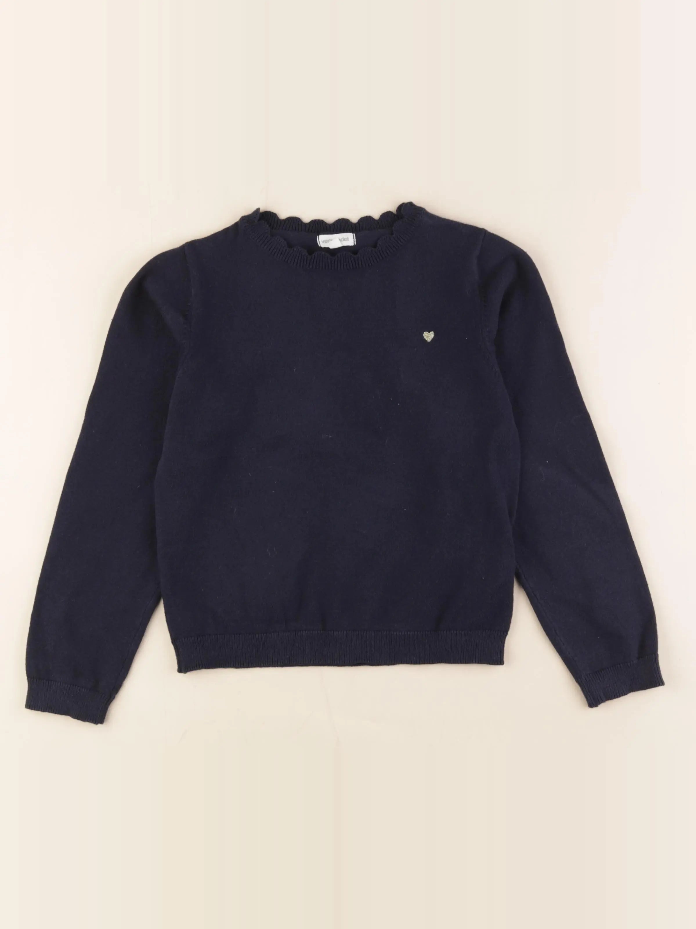 Vertbaudet - pull bleu - 7 ans