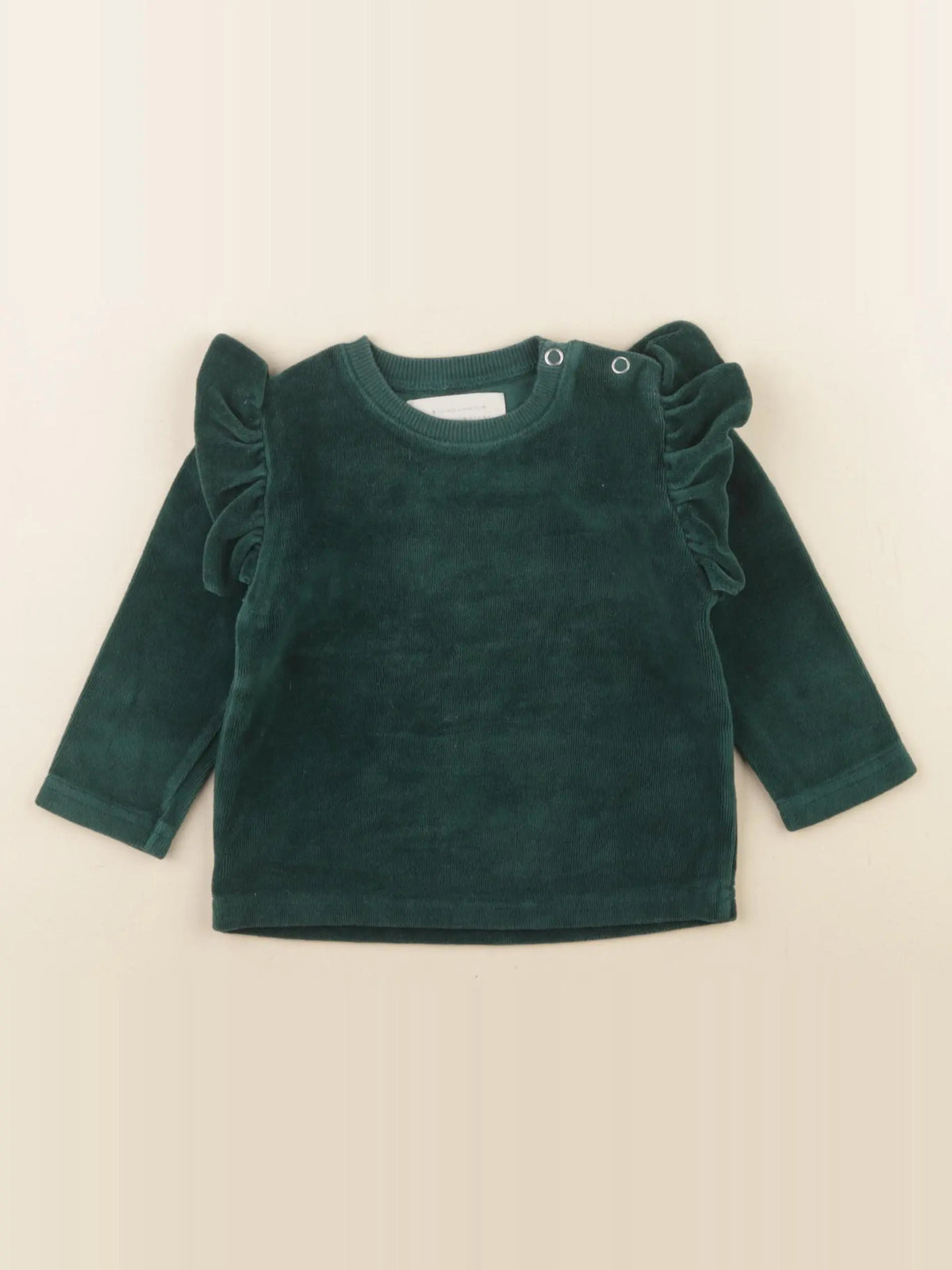 Little Indians - sweat vert - 6/9 mois