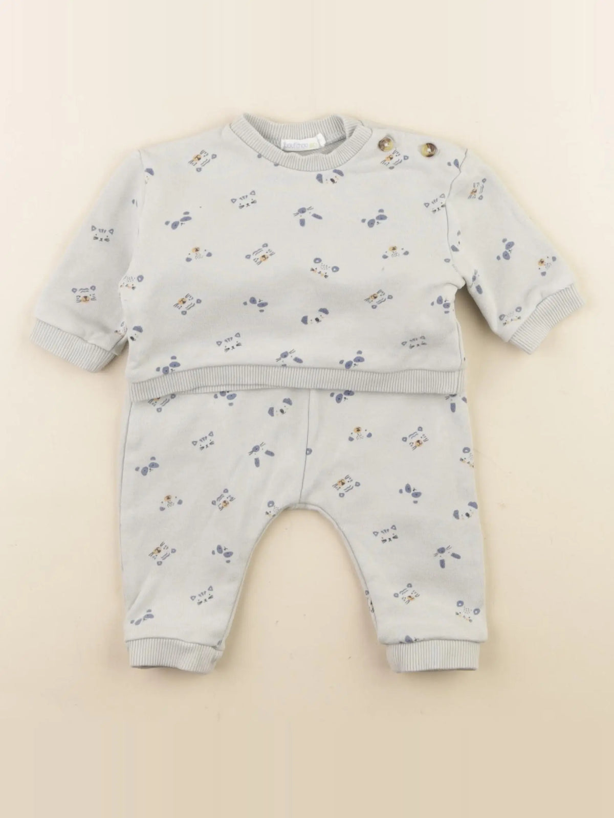 Boutchou - ensemble vert - 1 mois