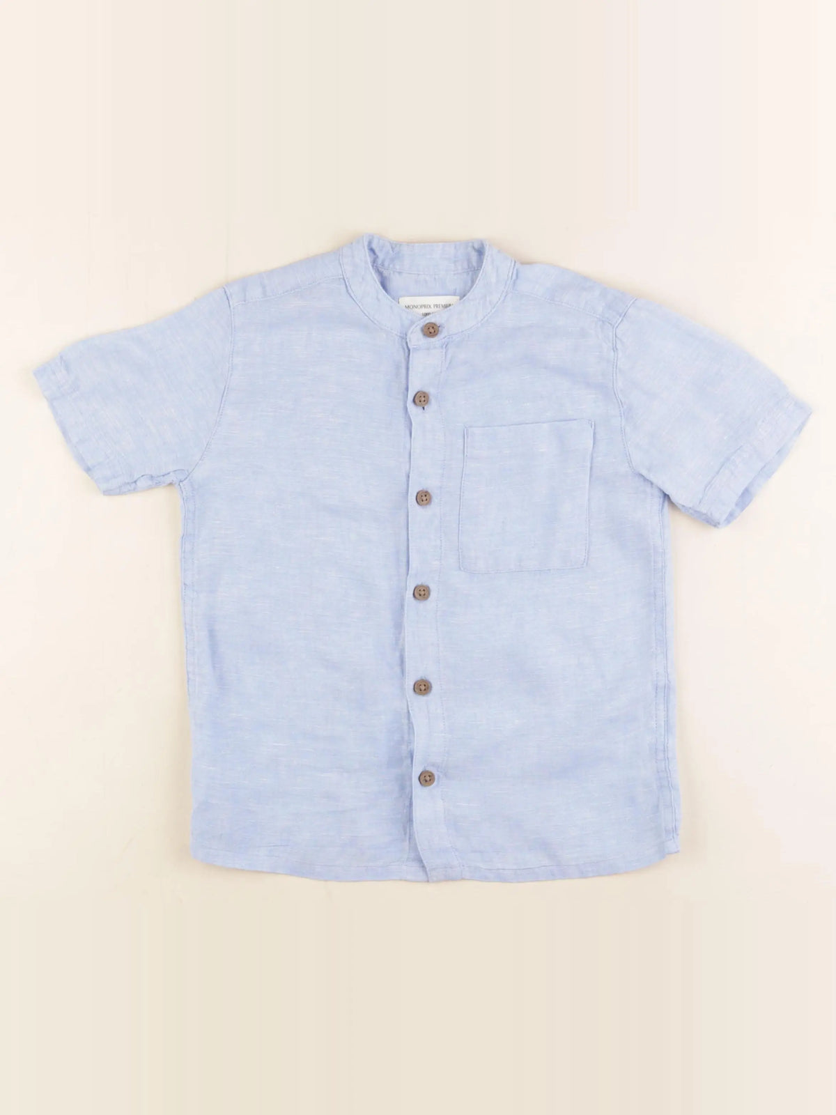 Monoprix - chemise bleu - 5 ans