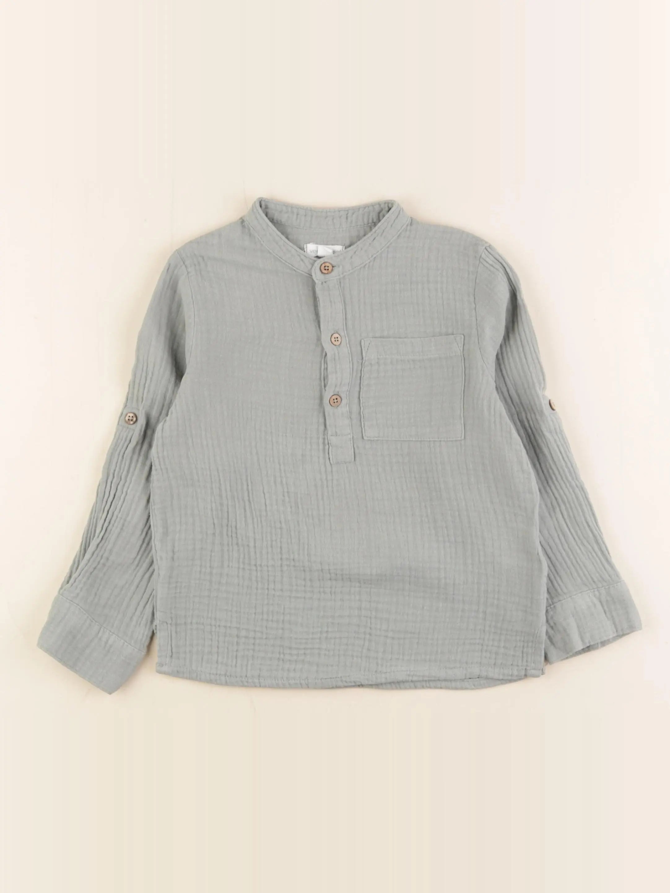 Vertbaudet - chemise vert - 5 ans