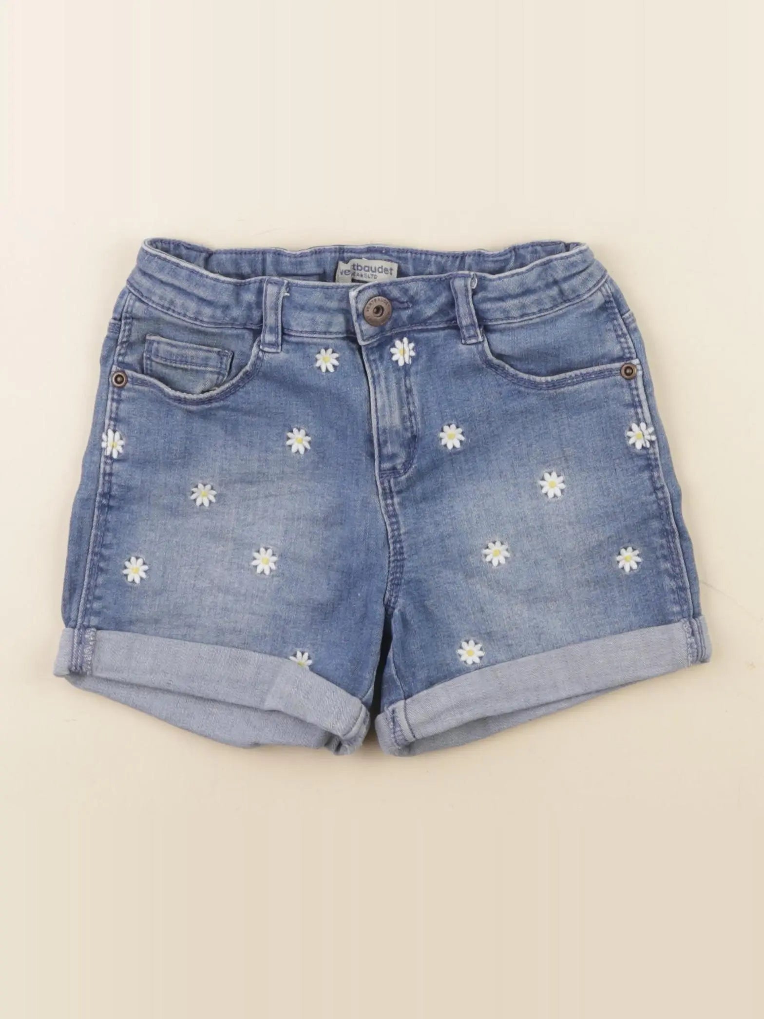 Vertbaudet - short bleu - 7 ans