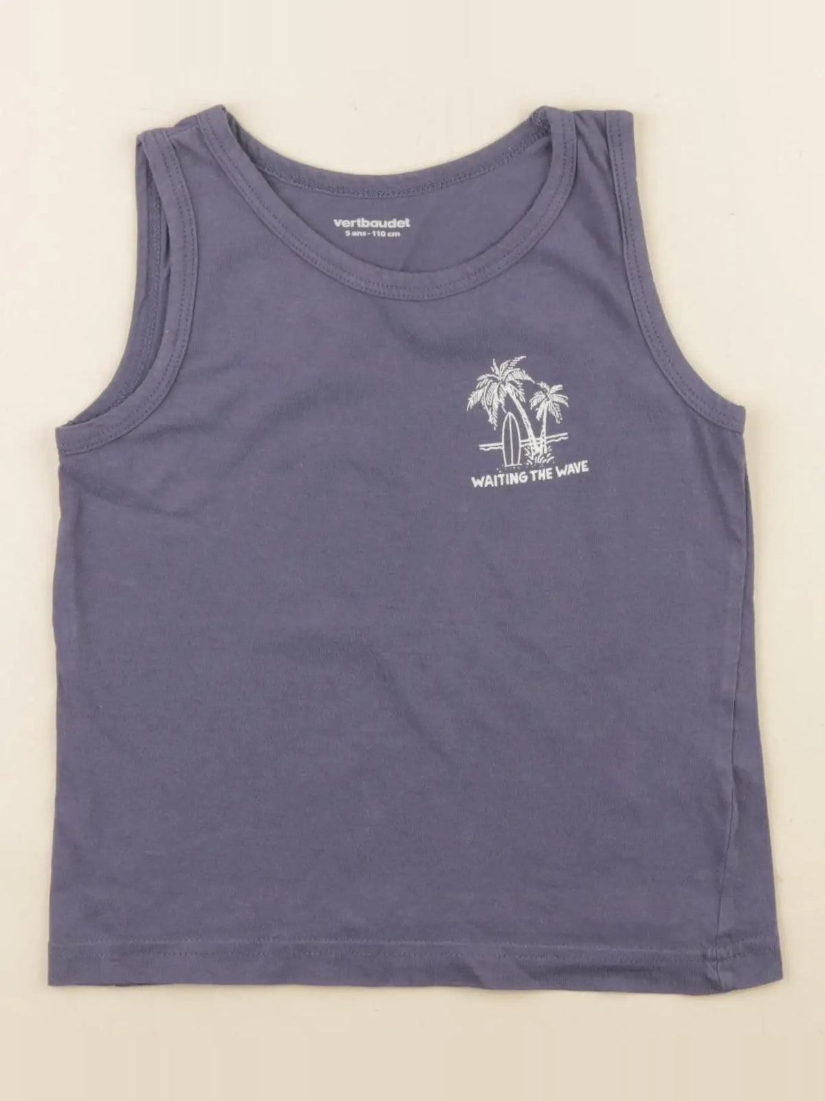 Vertbaudet - débardeur bleu - 5 ans