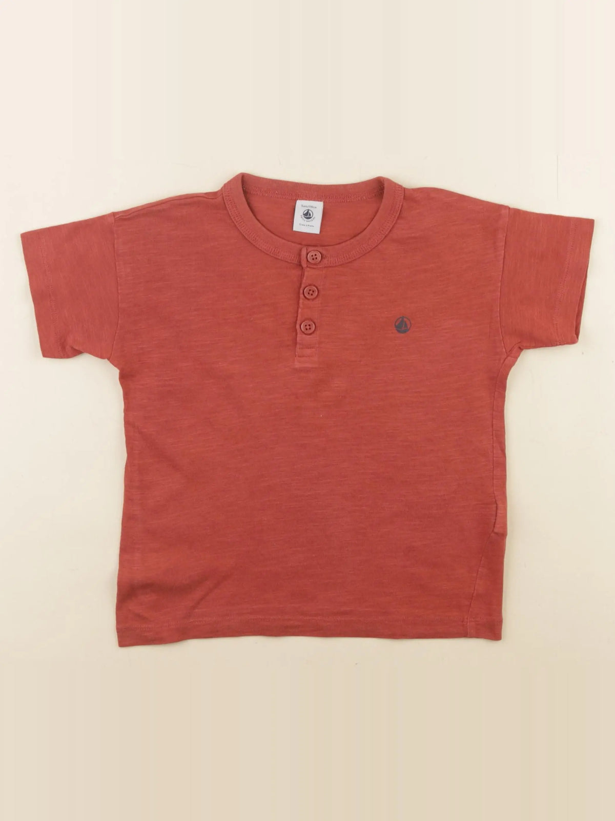 Petit Bateau - tee-shirt rouge - 5 ans