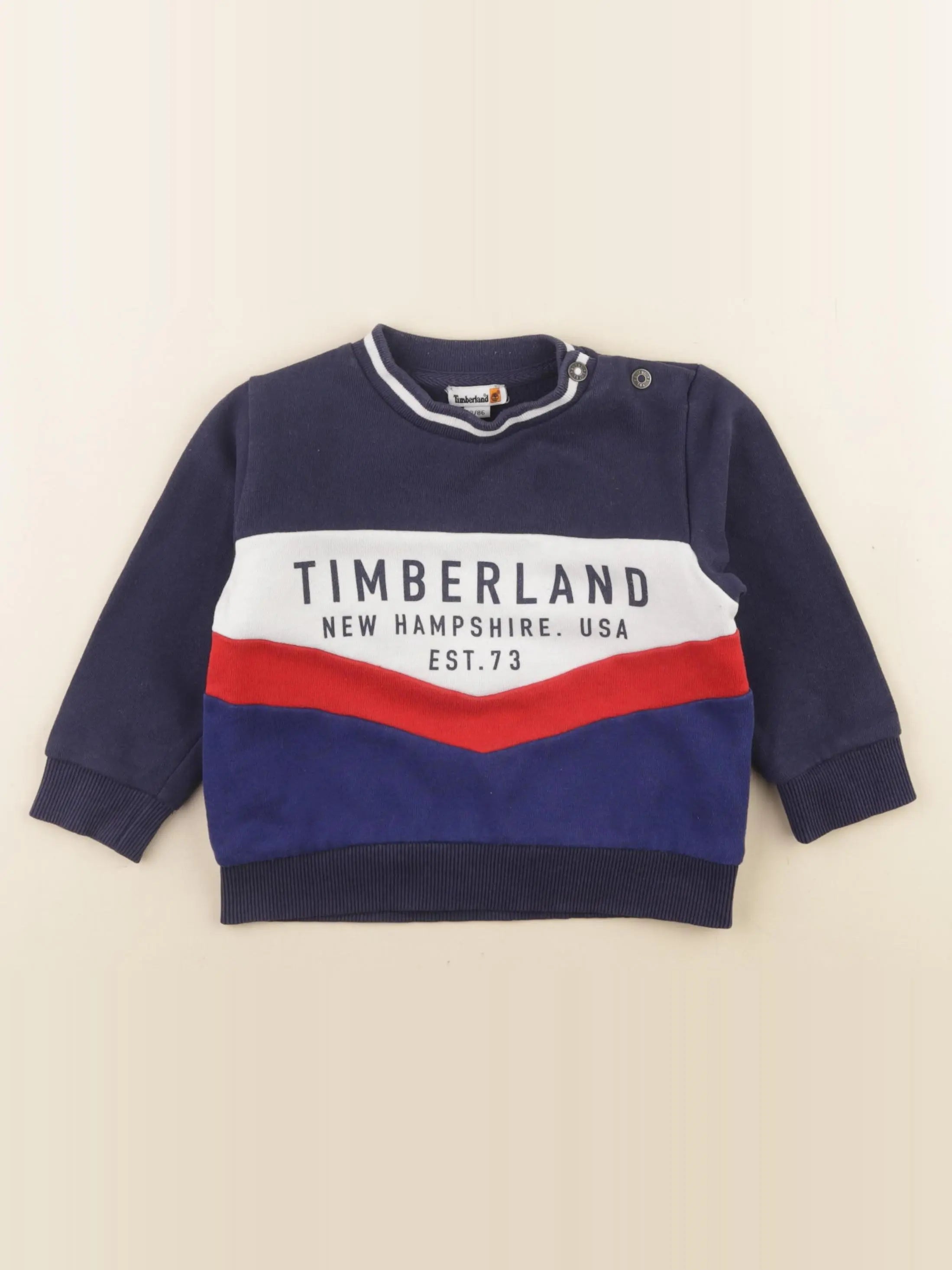 Timberland - sweat bleu - 2 ans