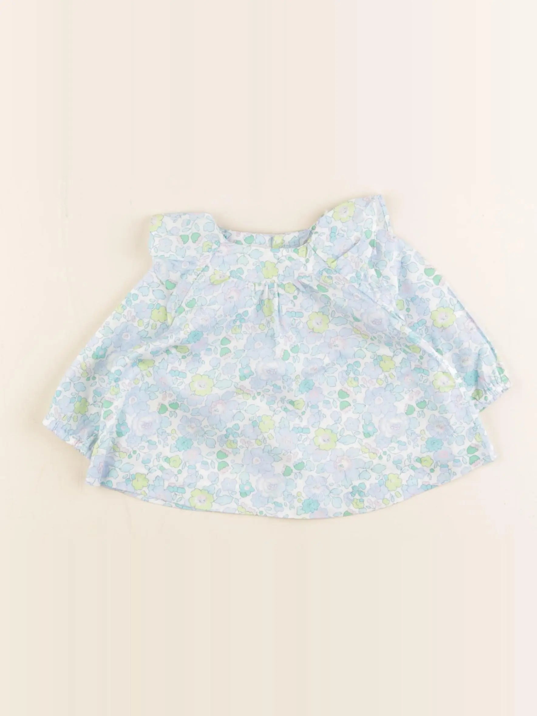 Jacadi - blouse liberty bleu - 3 mois