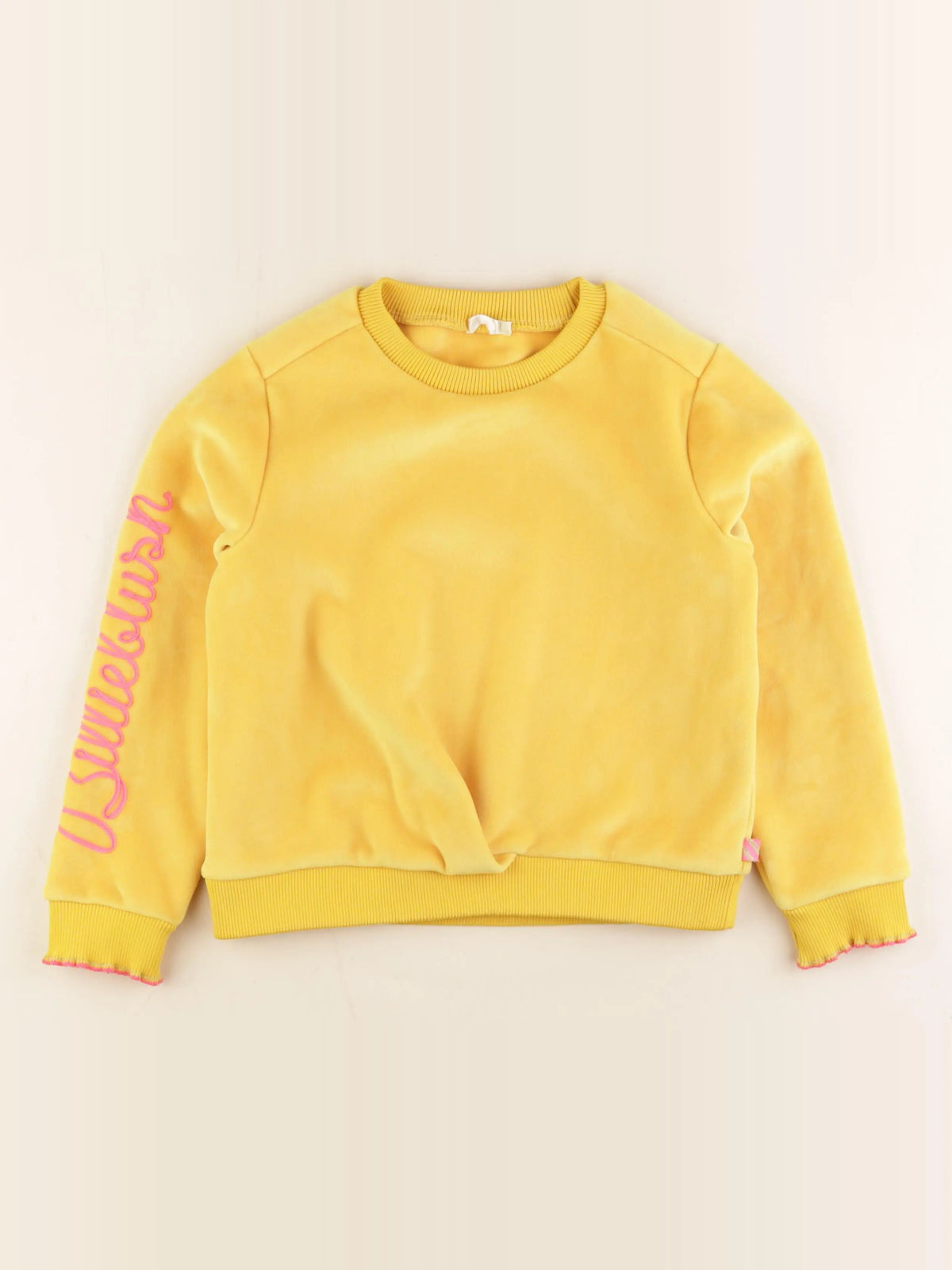 Billie Blush - sweat jaune - 8 ans