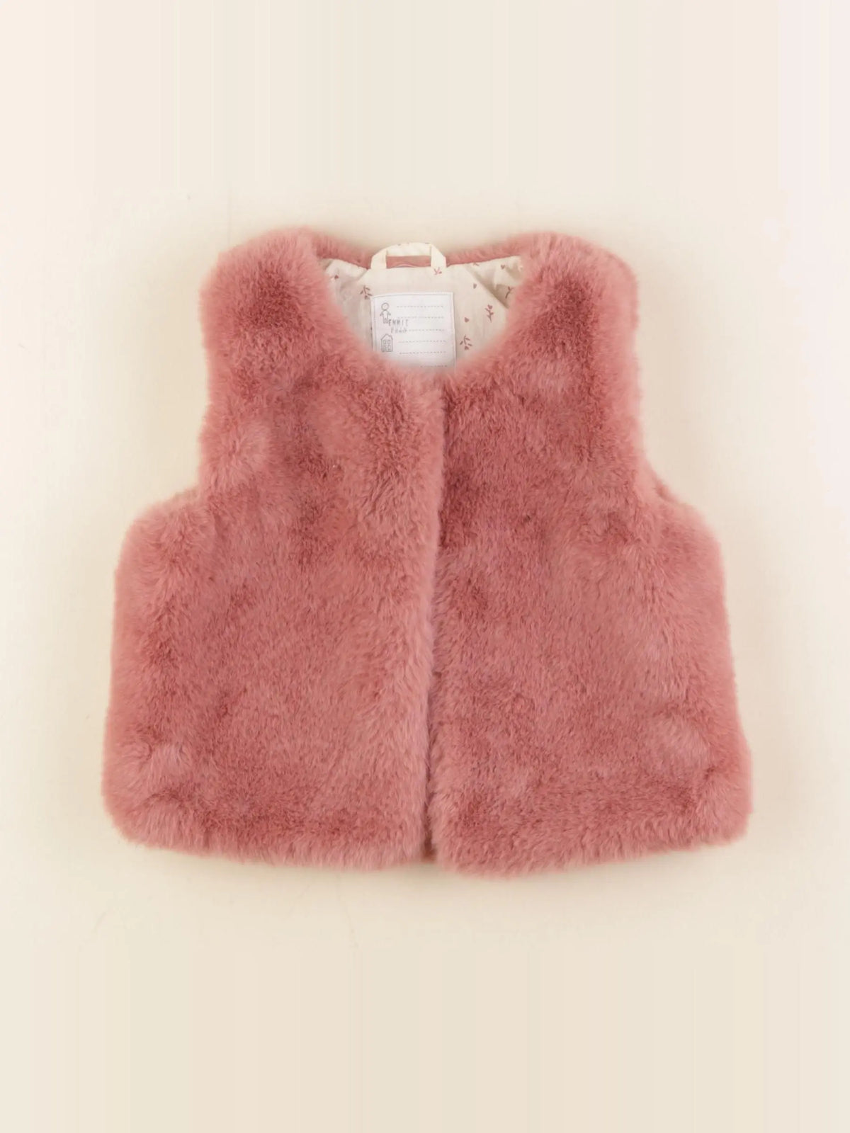 Vertbaudet - gilet rose - 4 ans