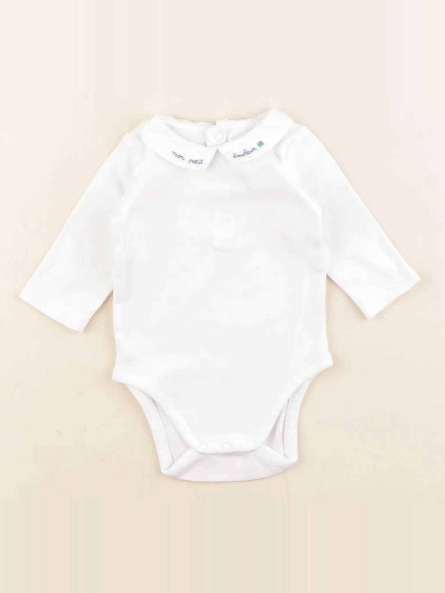 Jacadi - body à col blanc - 3 mois