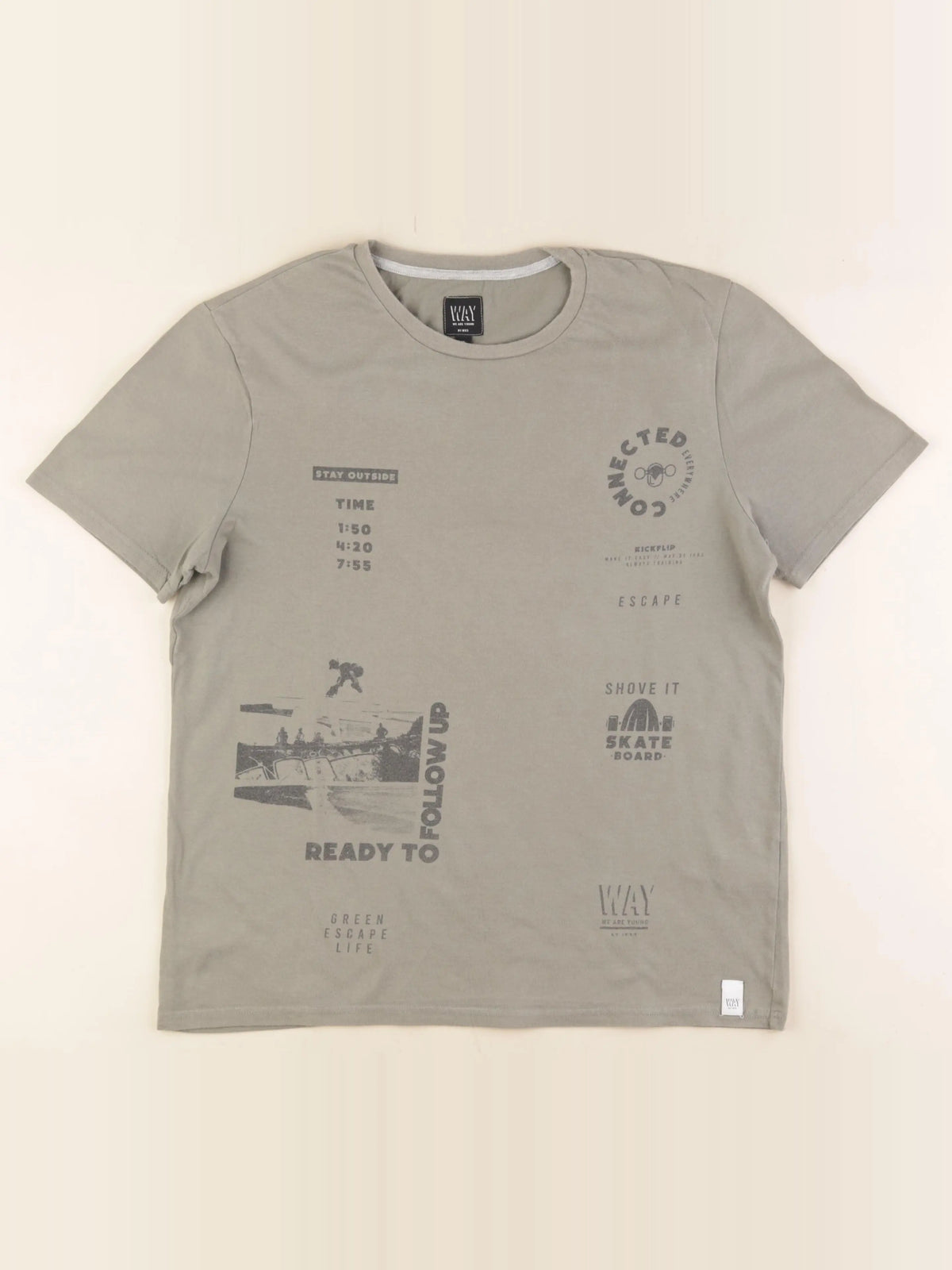 IKKS - tee-shirt vert - 16 ans