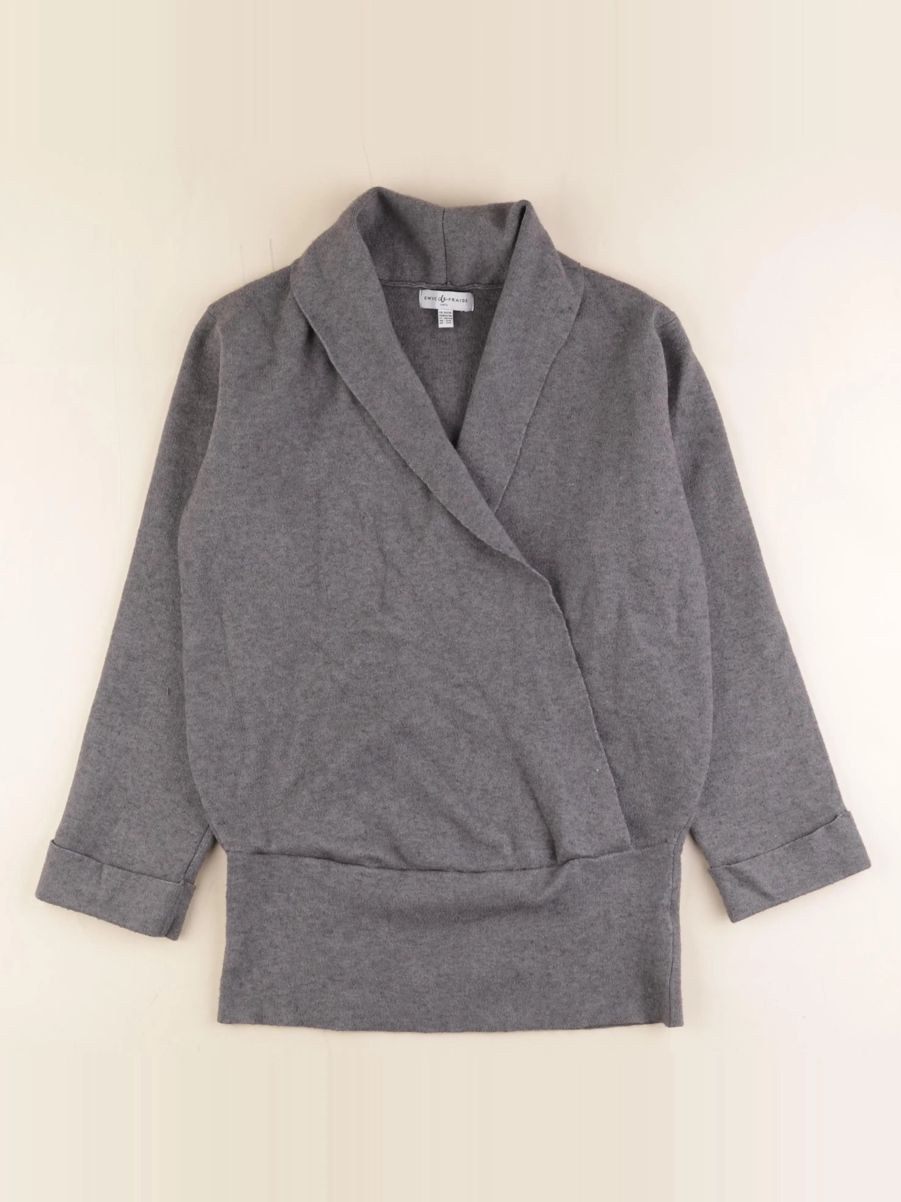 Envie de fraise - gilet grossesse gris - 34 à 36