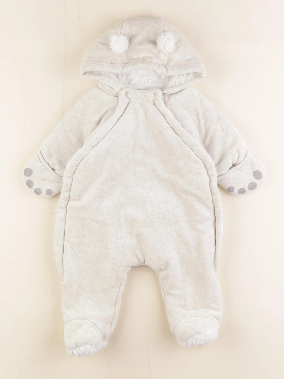 Petit Bateau - combi-pilote beige - 3 mois