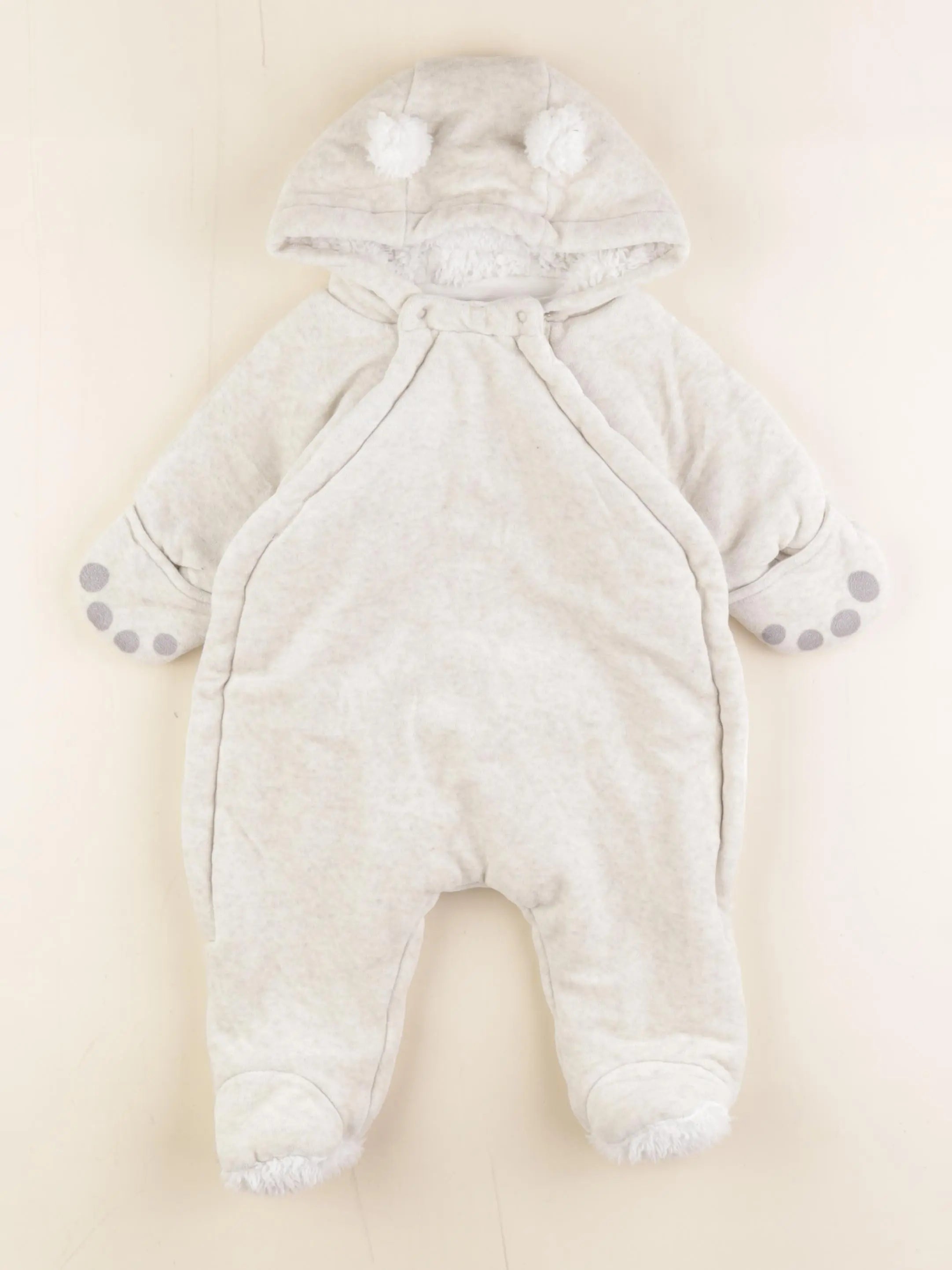 Petit Bateau - combi-pilote beige - 3 mois