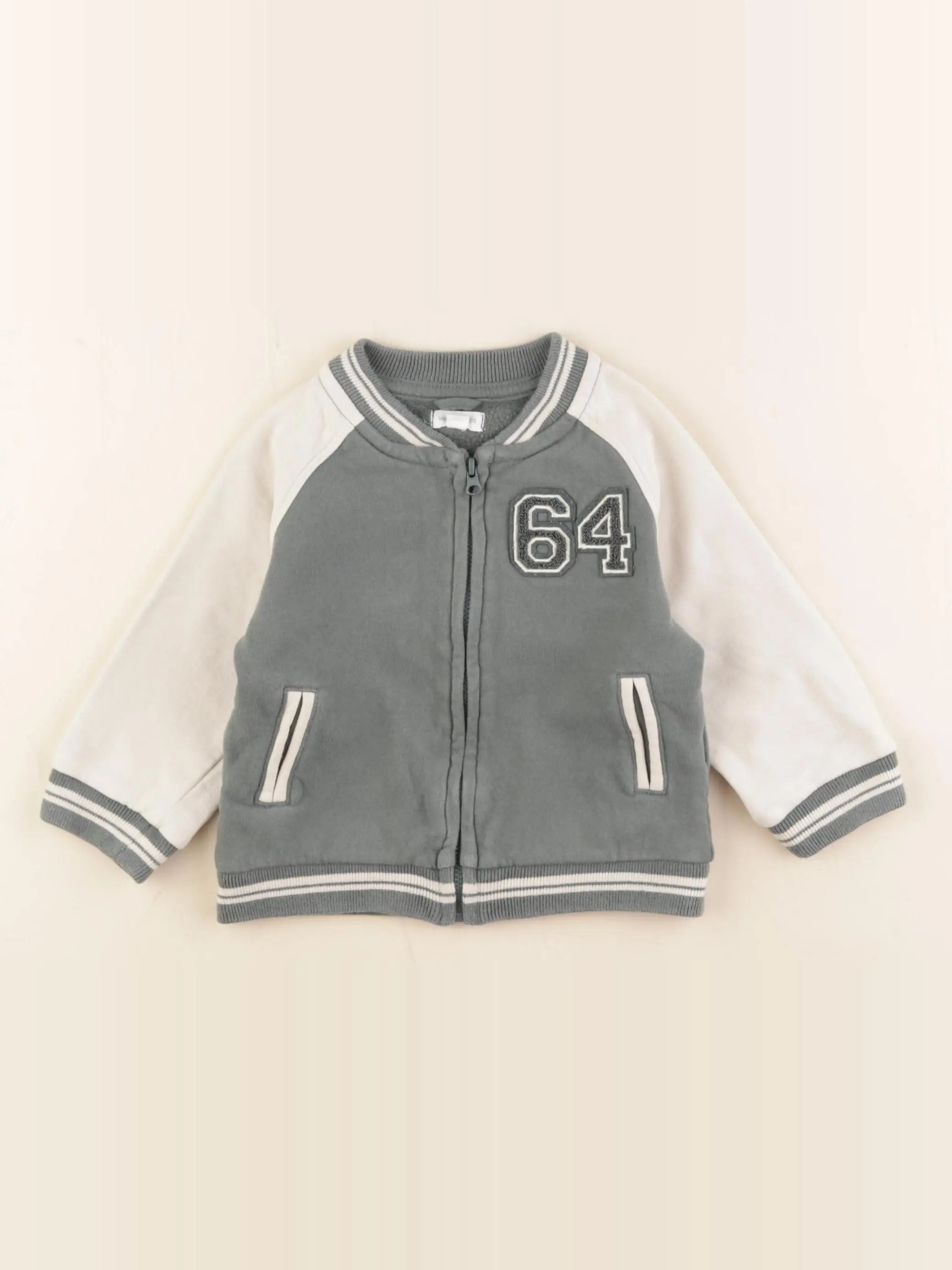 Vertbaudet - veste vert - 18 mois