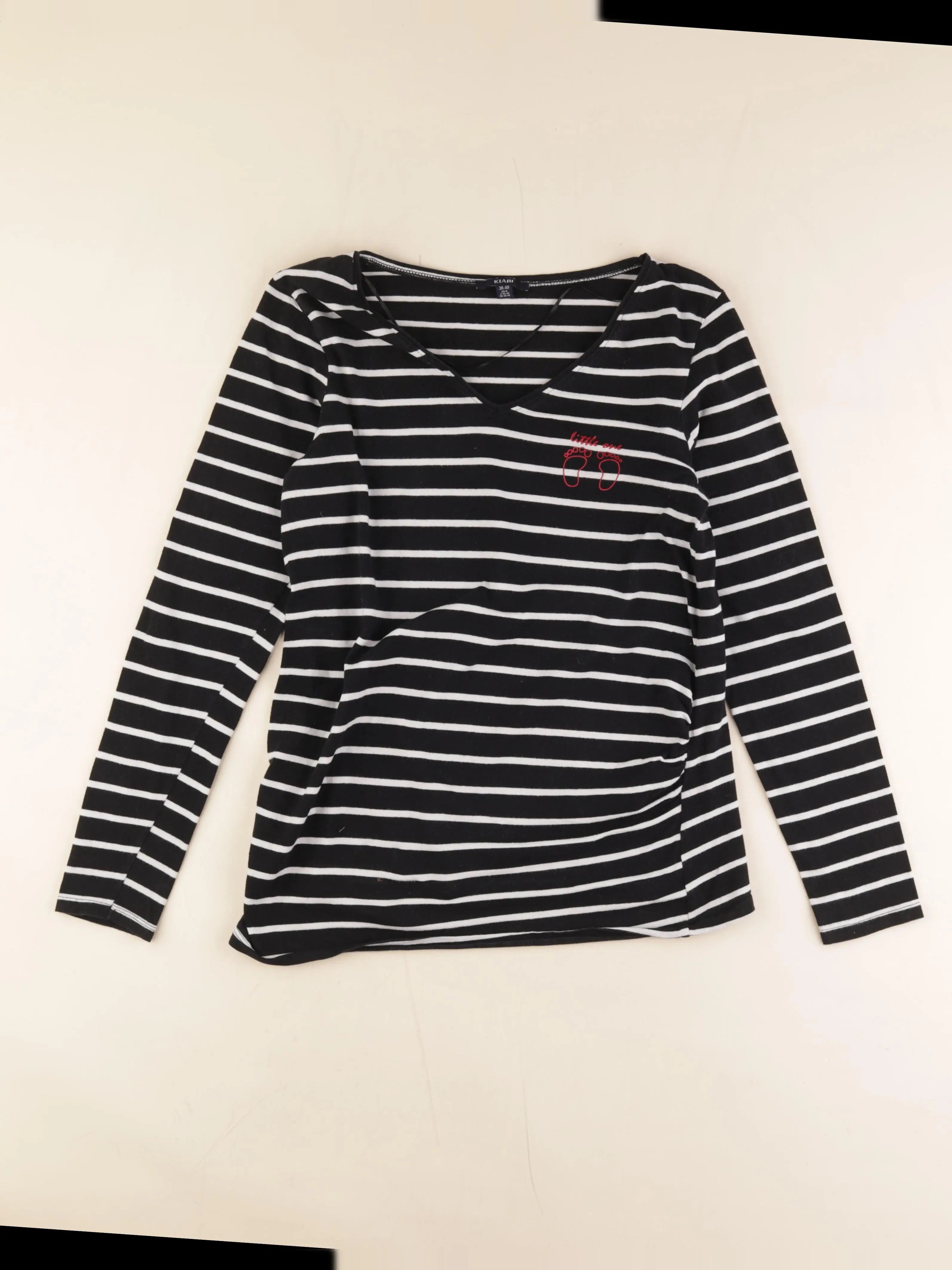 Kiabi - tee-shirt grossesse bleu, blanc - 38 à 40