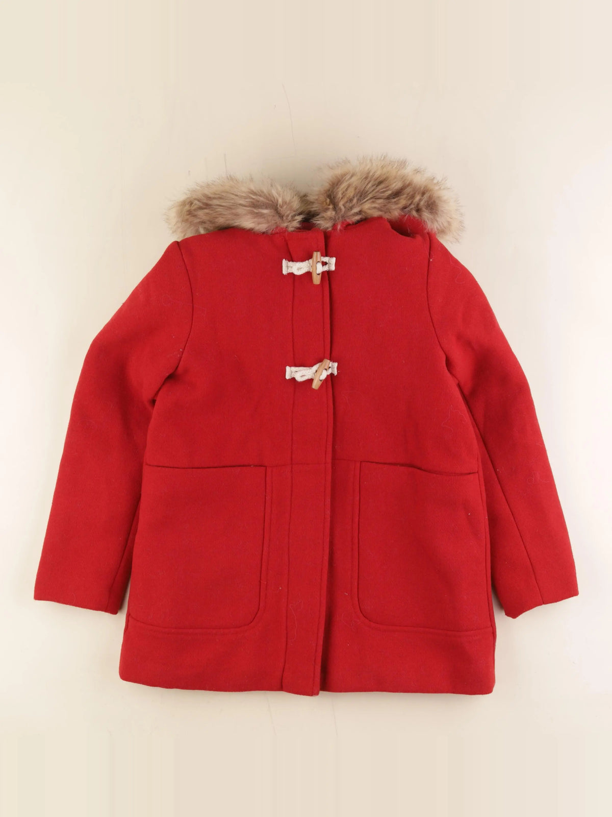Vertbaudet - manteau rouge - 10 ans