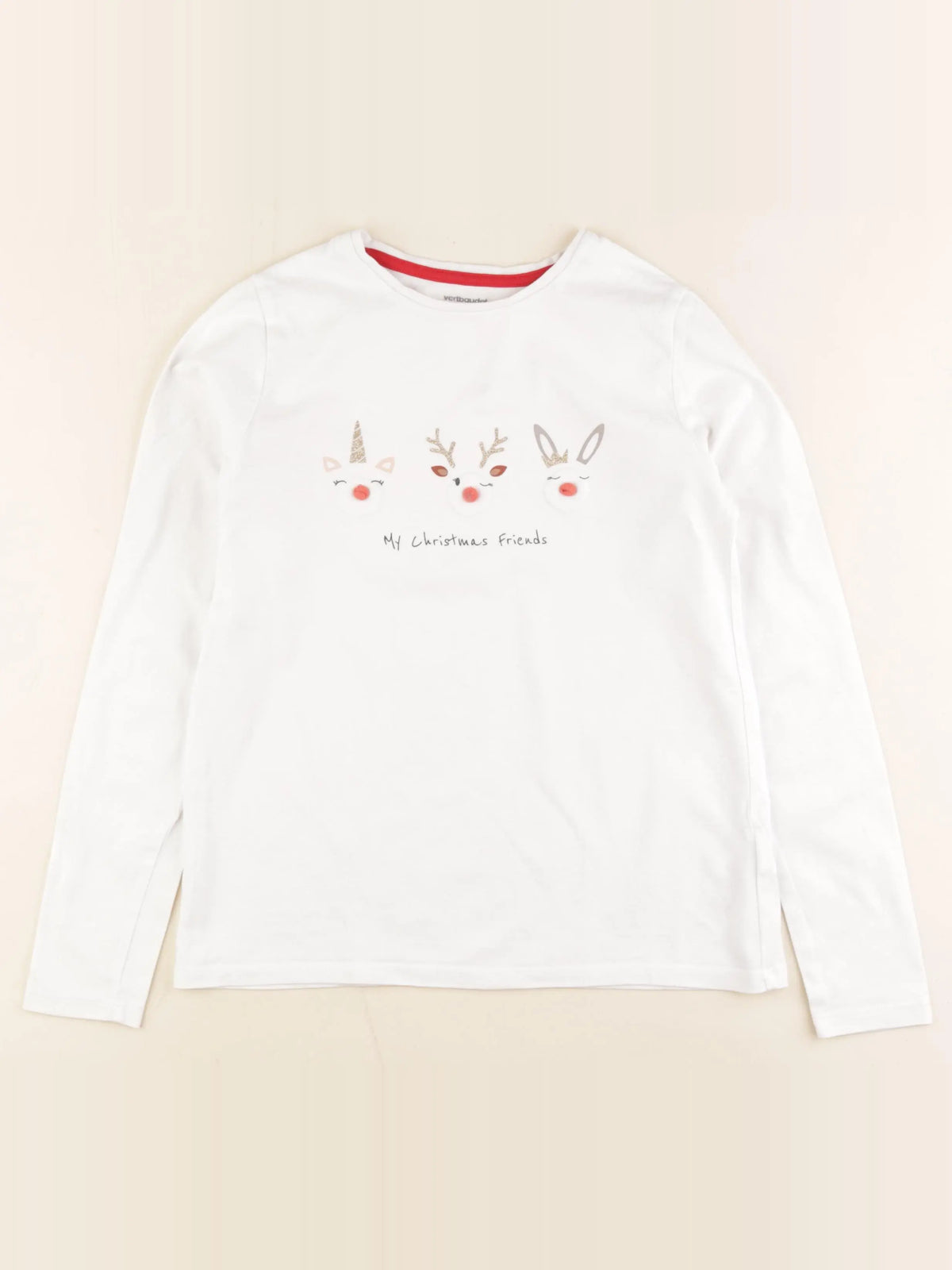 Vertbaudet - tee-shirt blanc - 10 ans