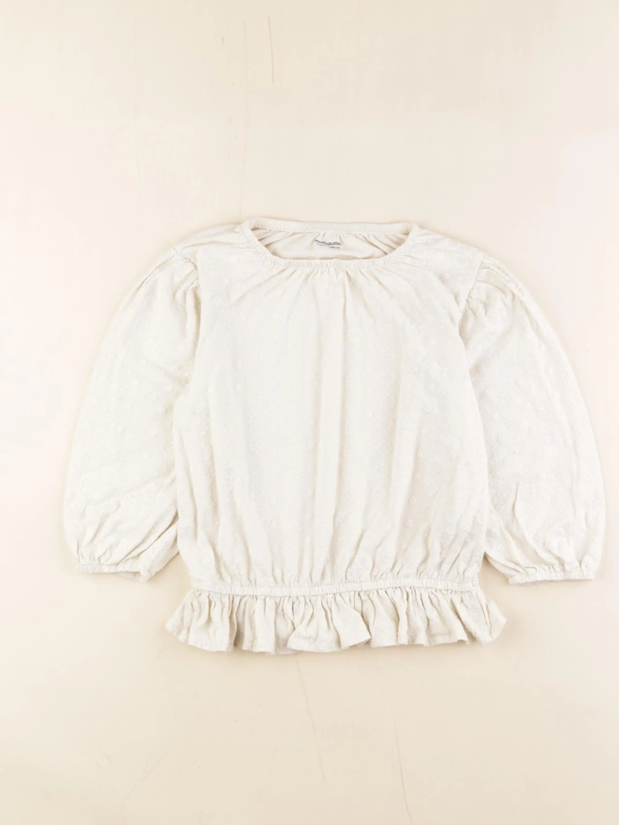 Vertbaudet - tee-shirt beige - 10 ans