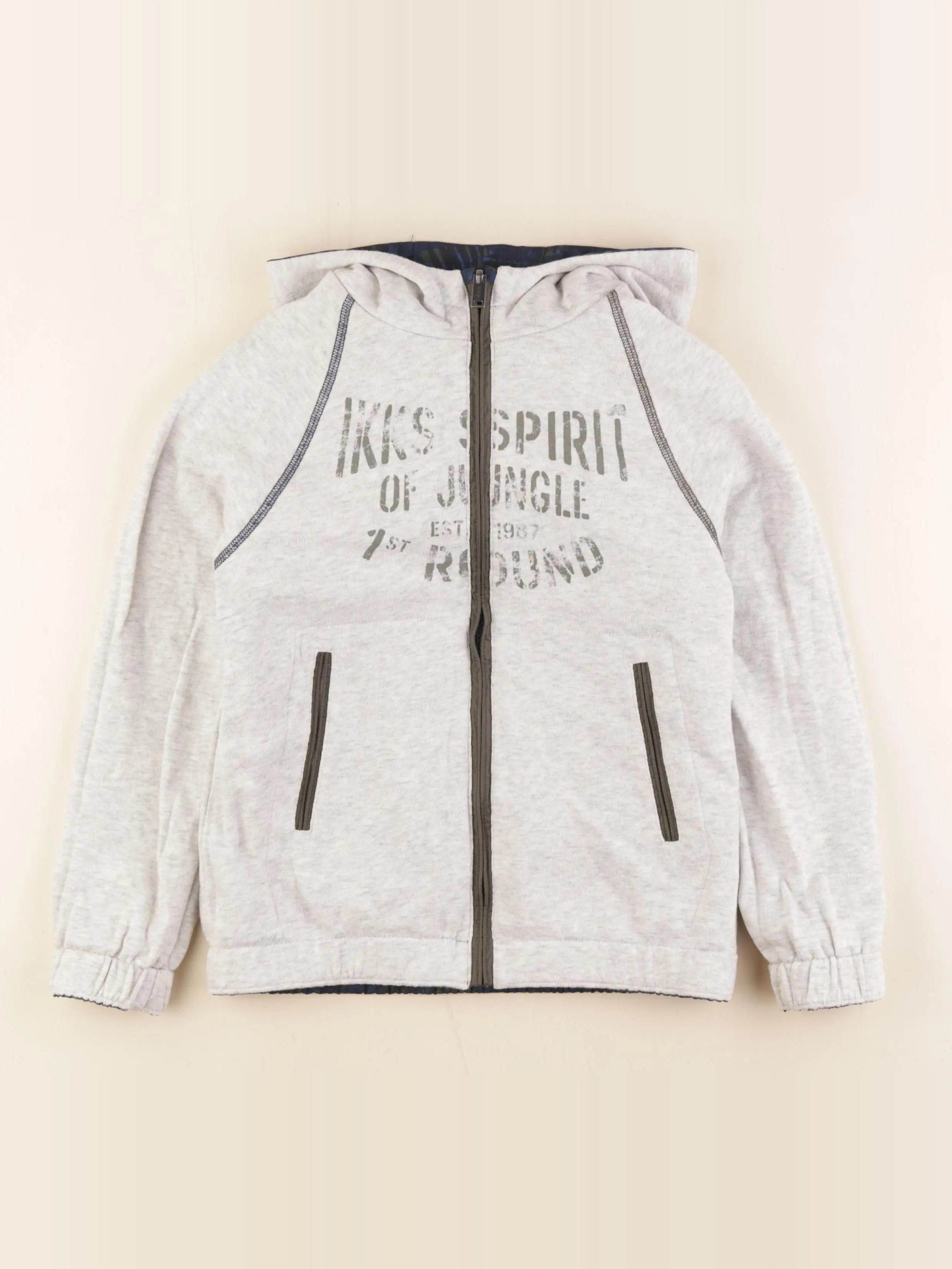 IKKS - imperméable réversible bleu - 8 ans