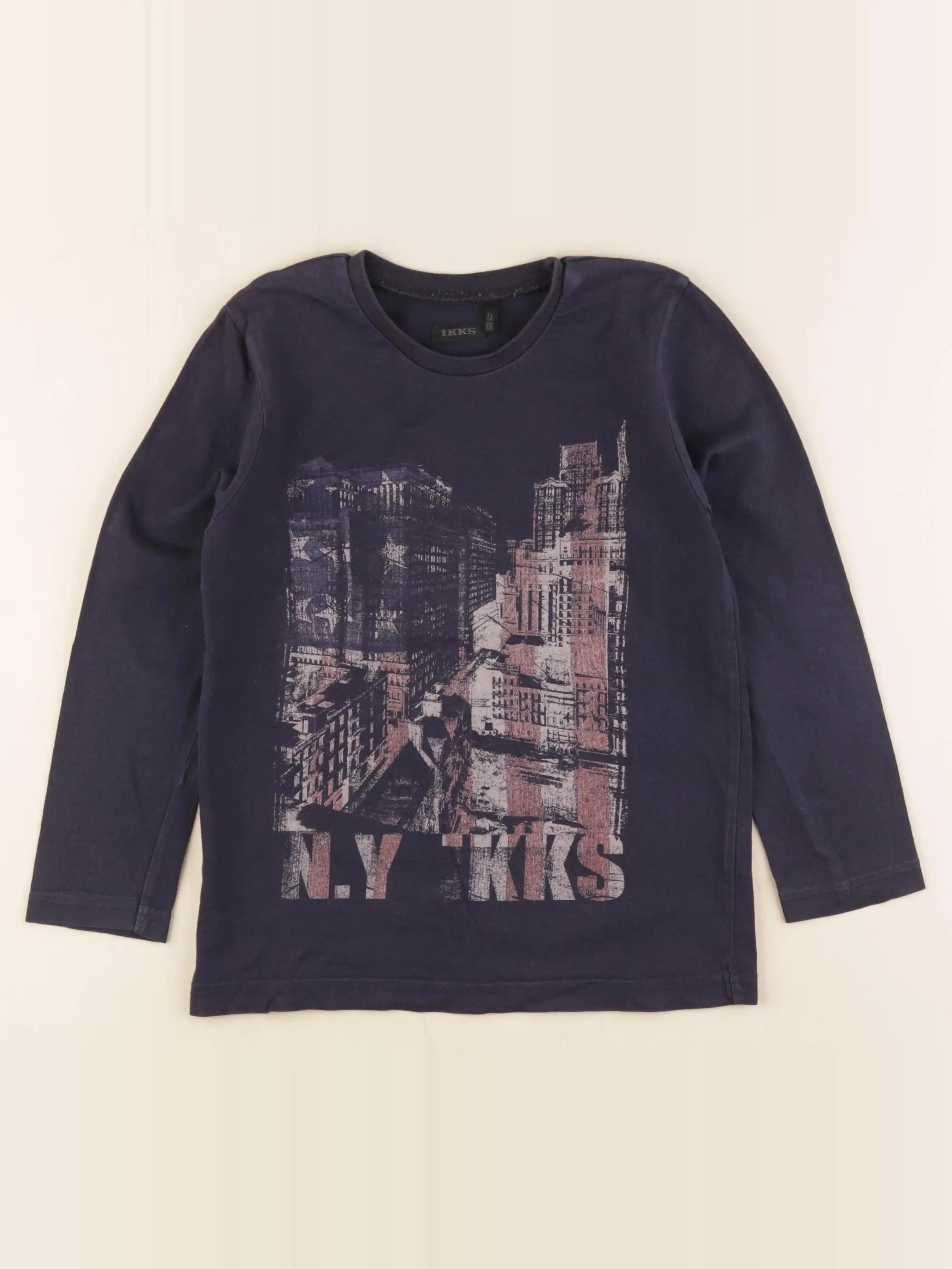 IKKS - tee-shirt bleu - 5 ans