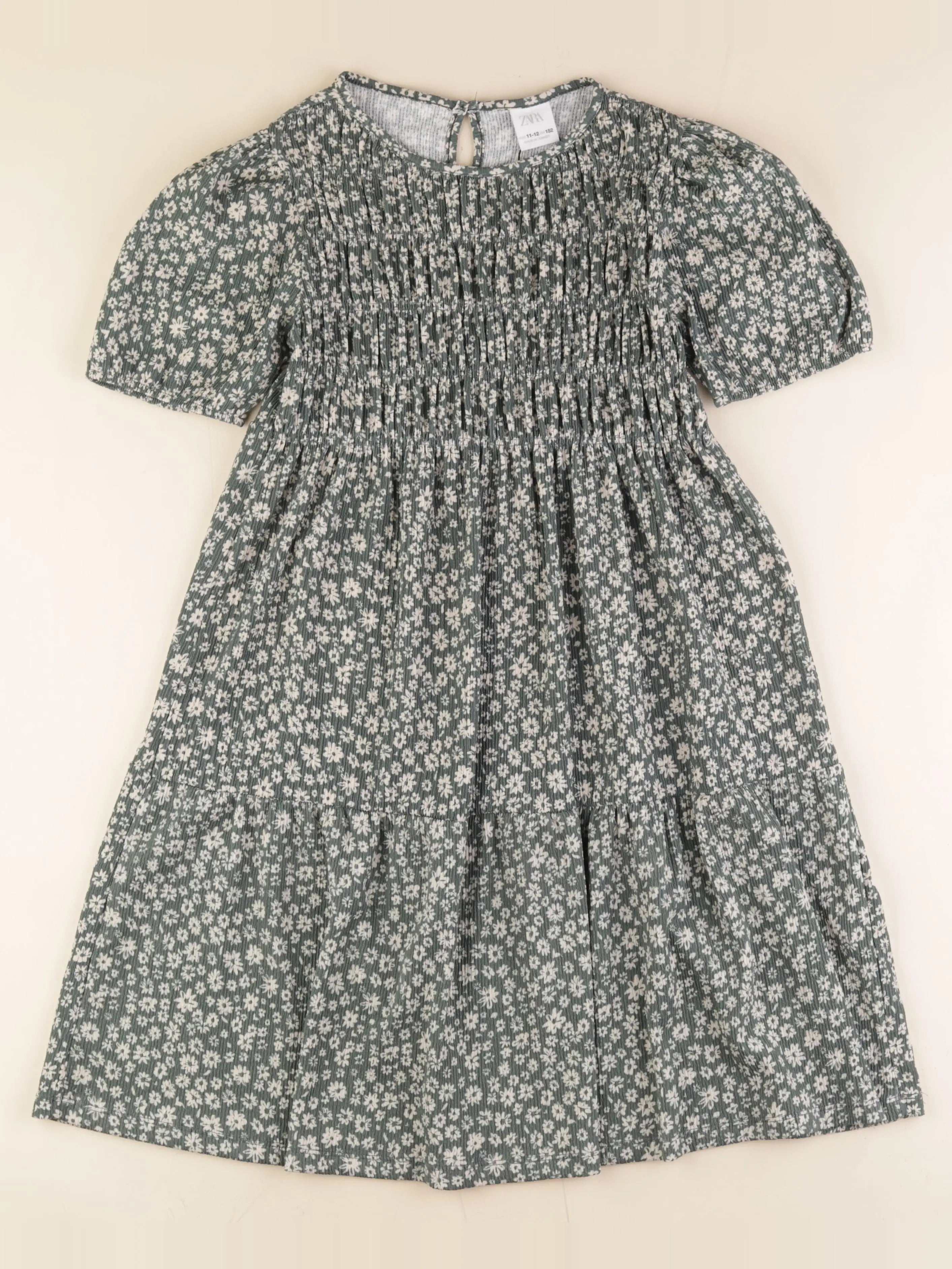 Zara - robe vert - 11/12 ans