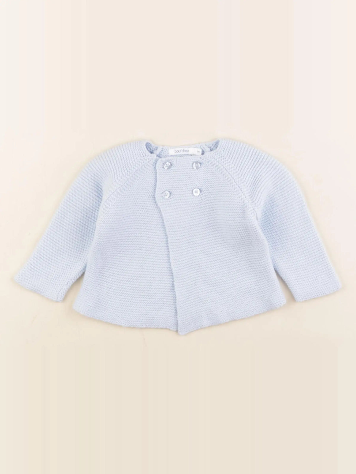 Boutchou - gilet bleu - 1 mois