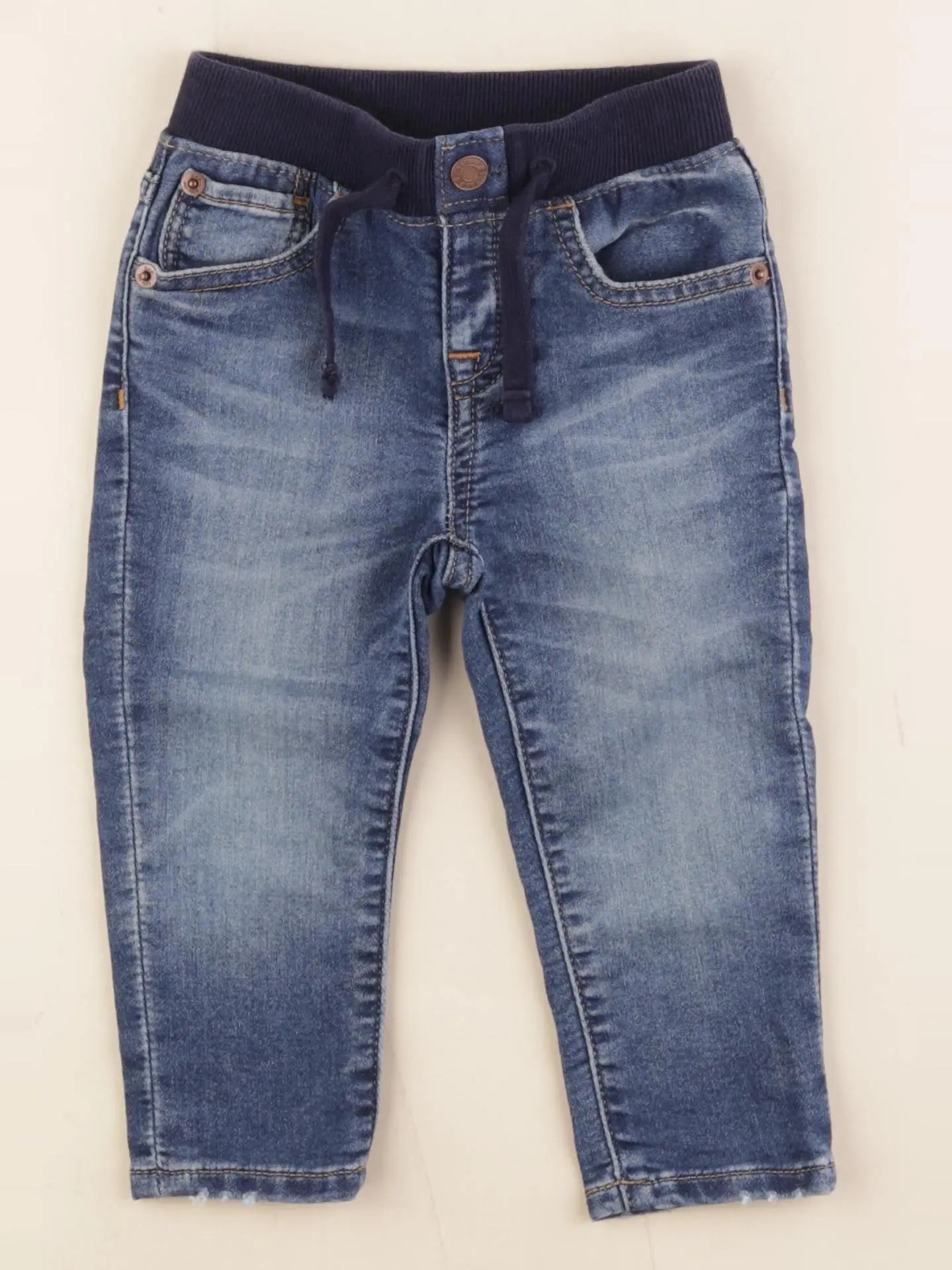 GAP - pantalon bleu - 12/18 mois