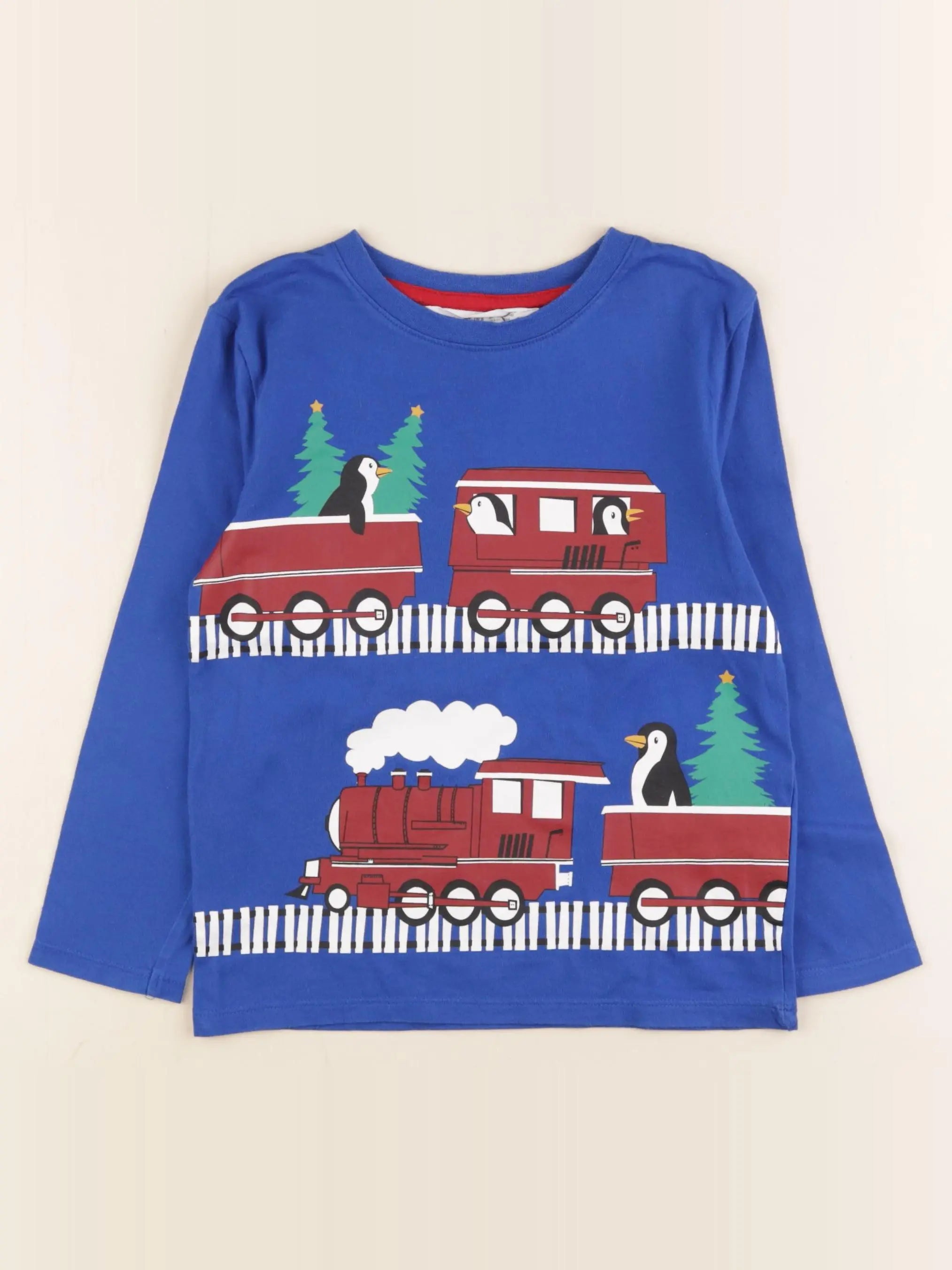 H&M - tee-shirt bleu - 4/6 ans