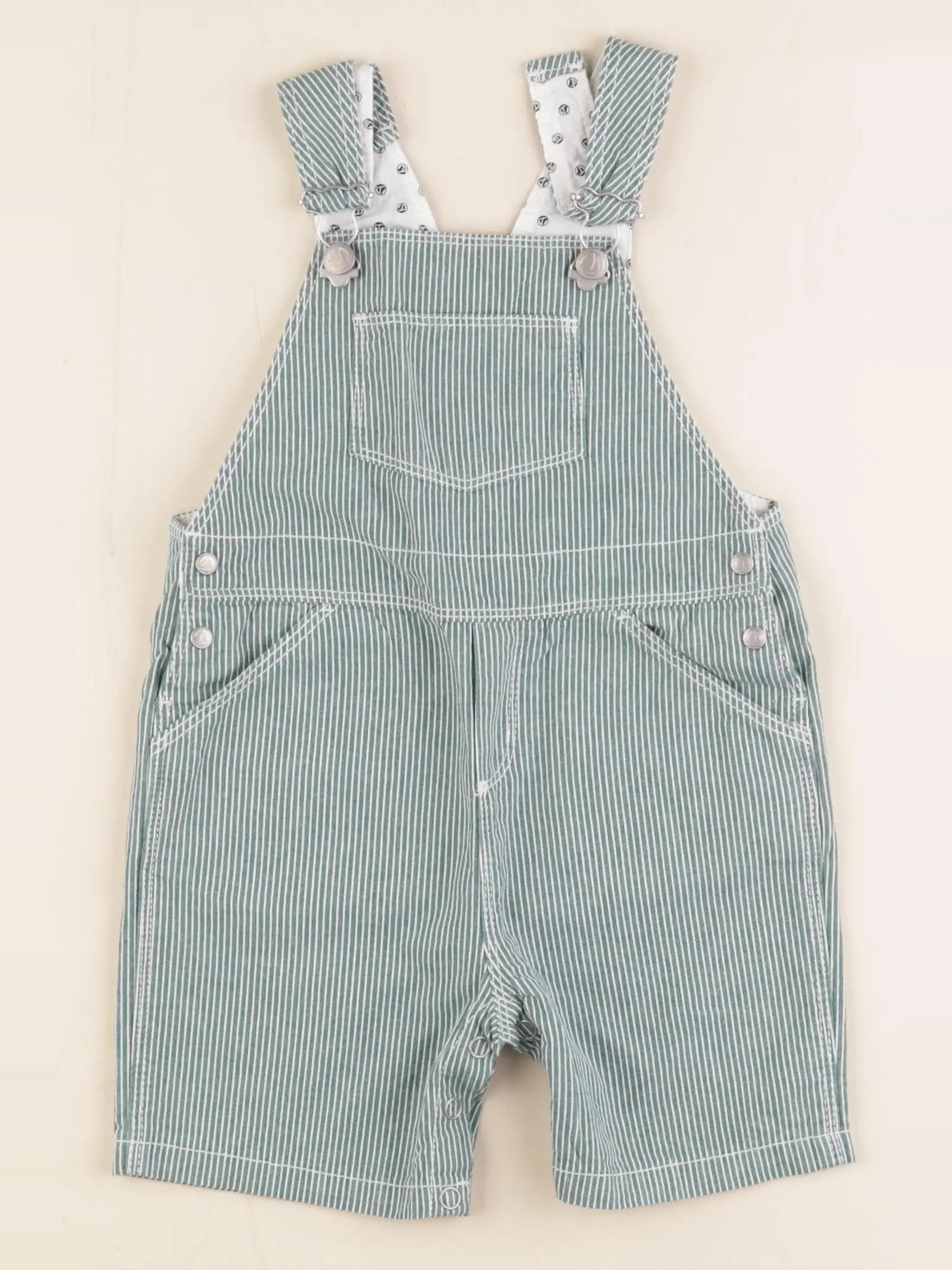 Petit Bateau - salopette vert - 18 mois