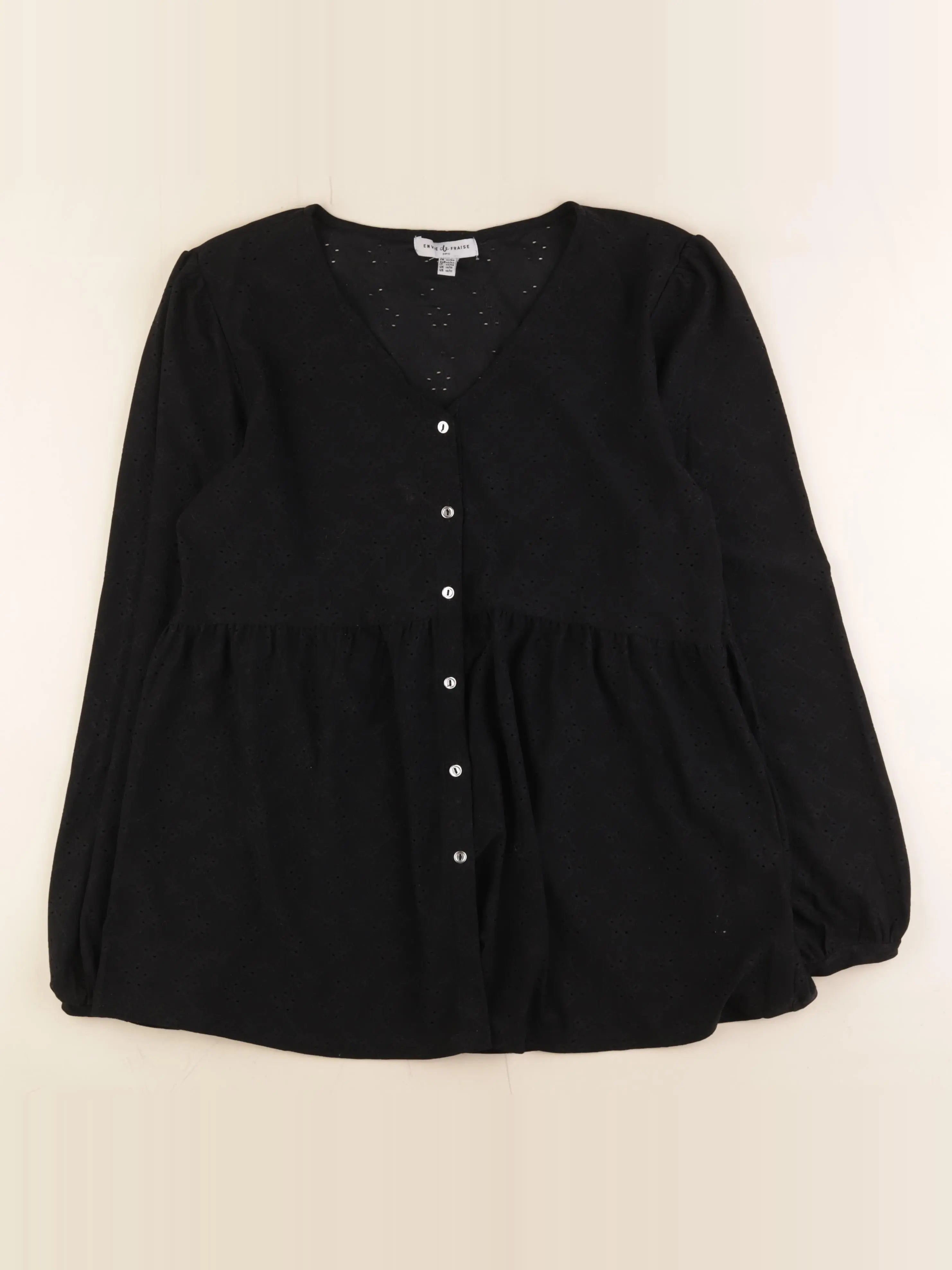 Envie de fraise - blouse grossesse noir - 40 à 42