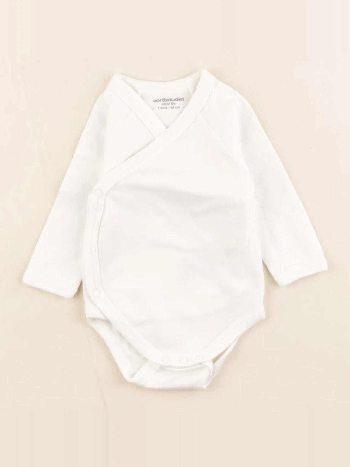 Vertbaudet - body blanc - 1 mois