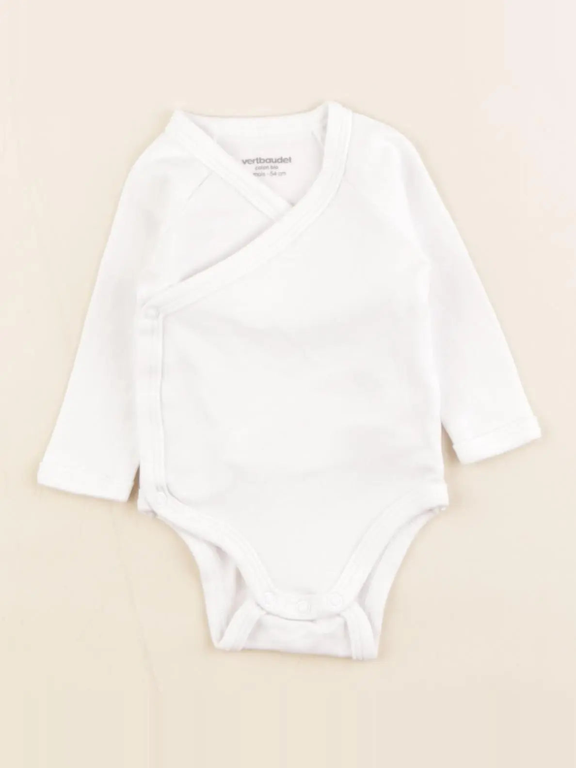 Vertbaudet - body blanc - 1 mois
