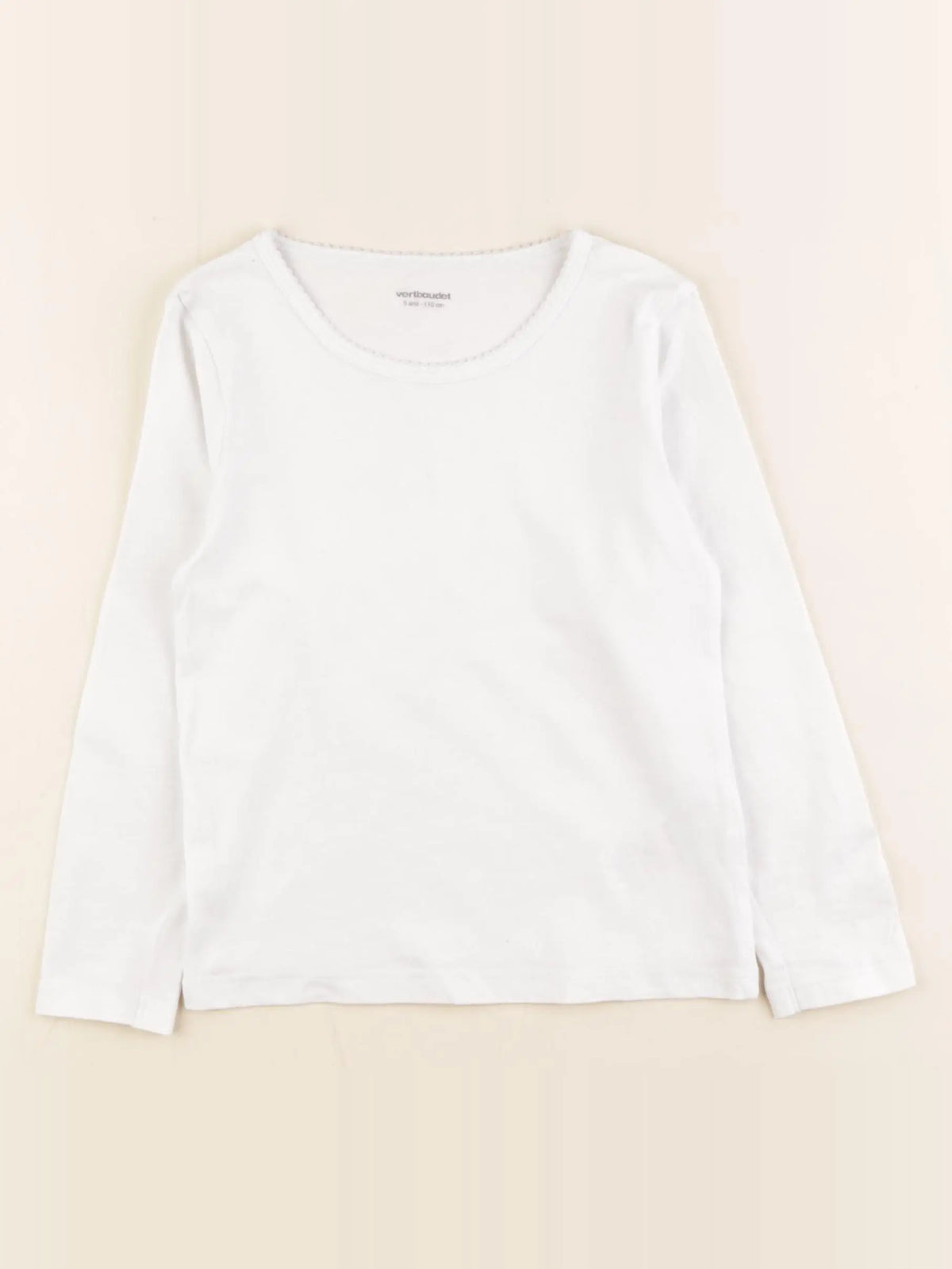 Vertbaudet - maillot de corps blanc - 5 ans