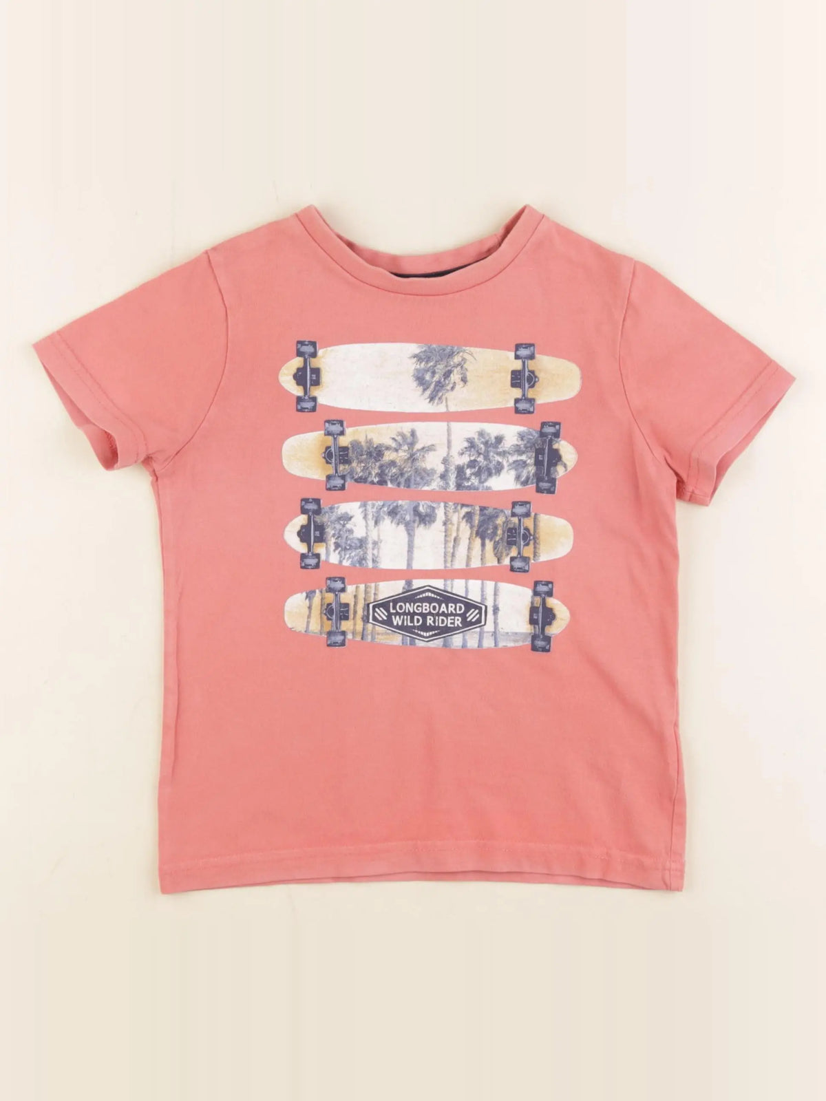 Vertbaudet - tee-shirt rose - 5 ans