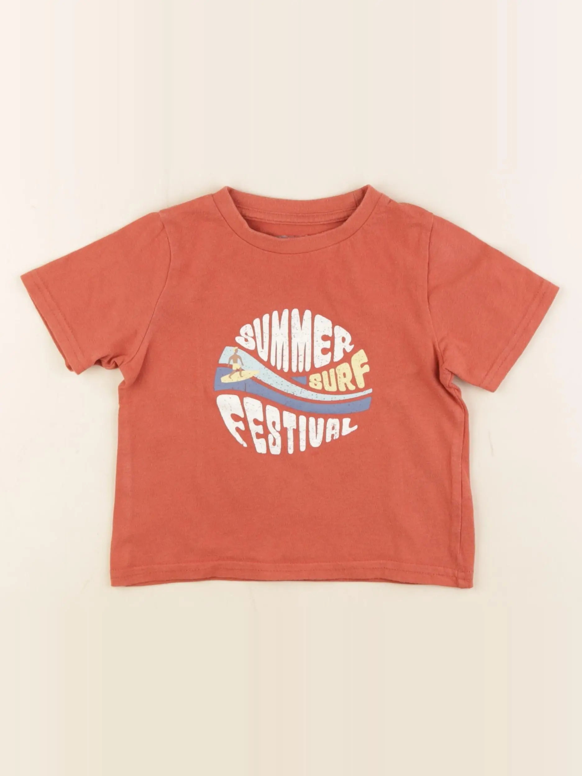 Vertbaudet - tee-shirt orange - 3 ans