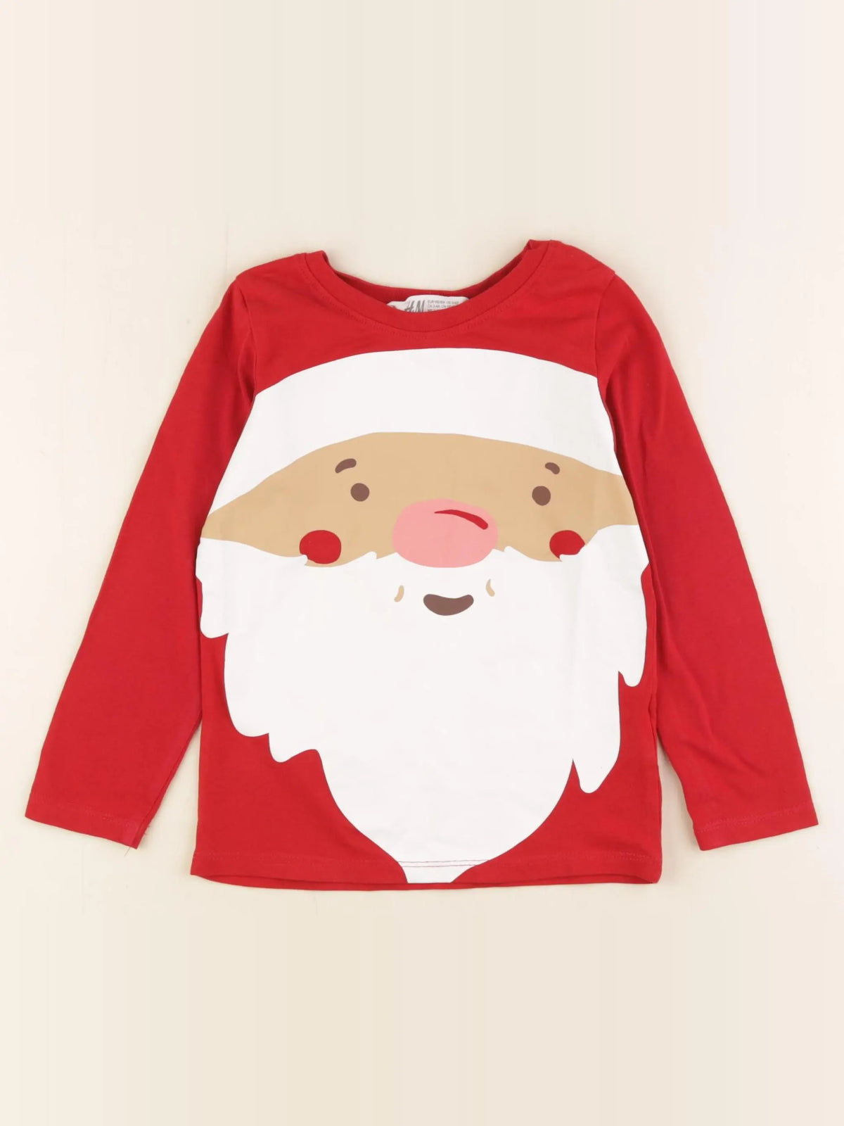 H&M - tee-shirt rouge - 2/4 ans