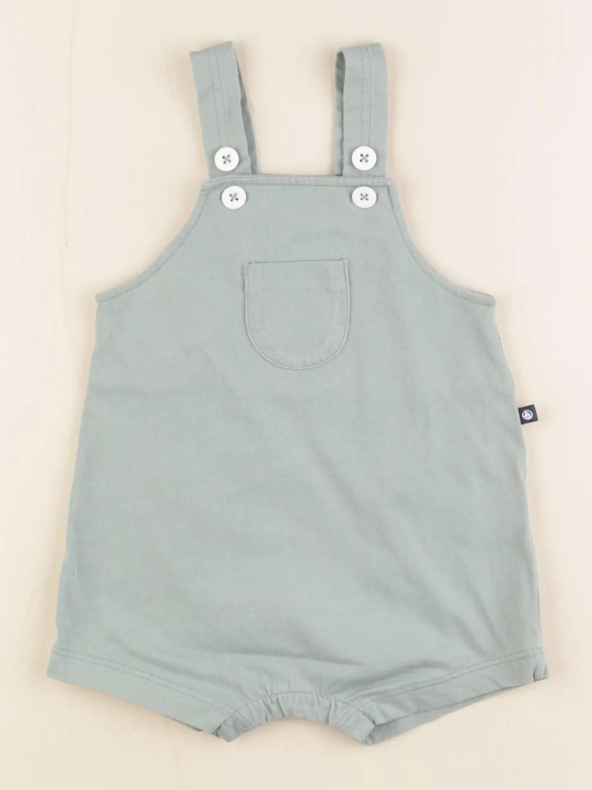 Petit Bateau - salopette vert - 12 mois
